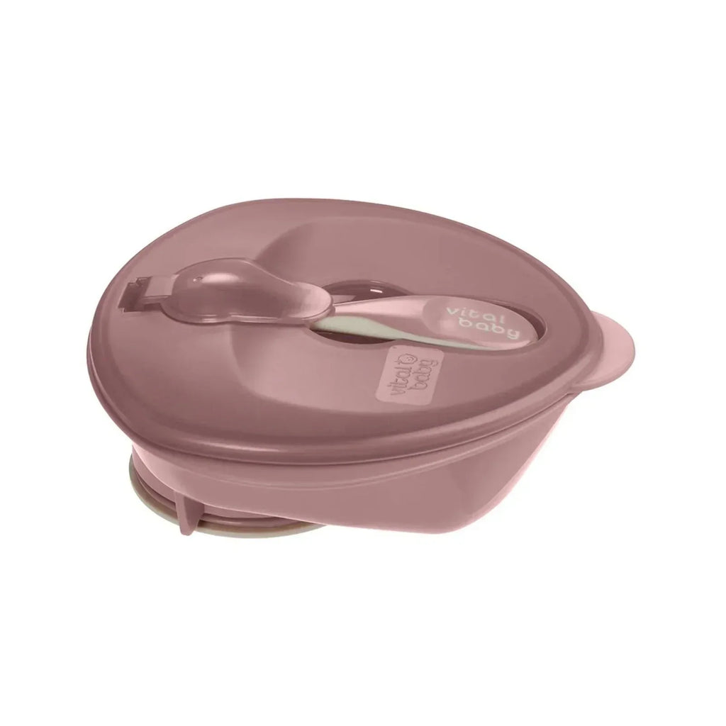 Vital Baby Nourish Power Suction Bowl - Natural Berry - Bobobiy