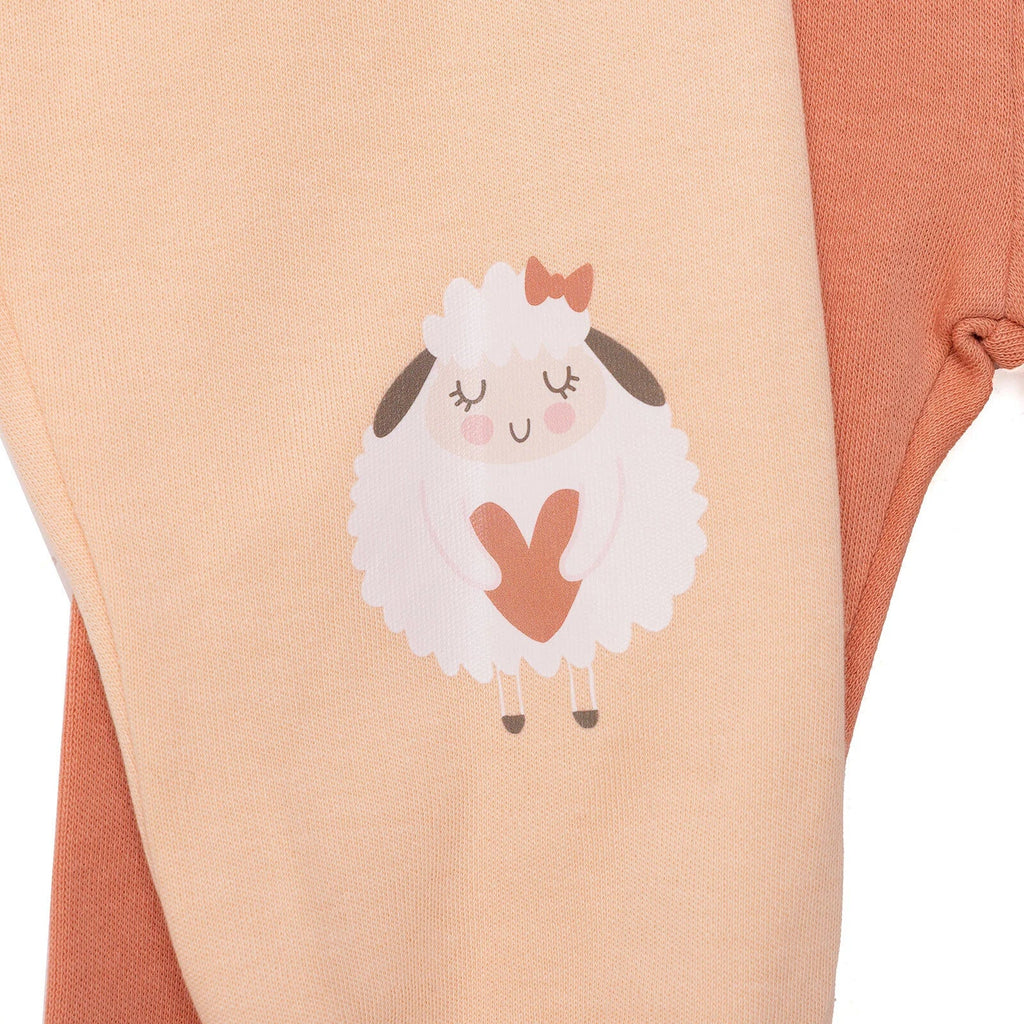 HelloBaby 2-Pack Joggers with socks - Salmon