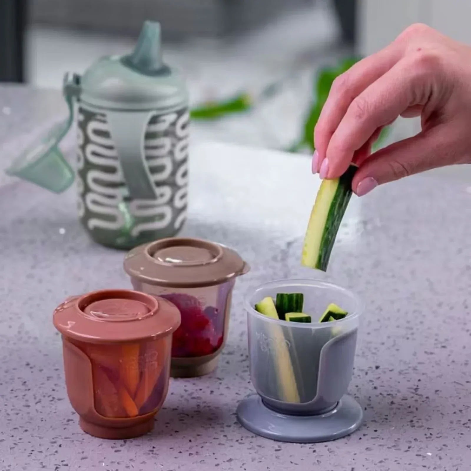 Vital Baby Nourish Store & Wean Pots 60ml Pack of 6 - Bobobiy