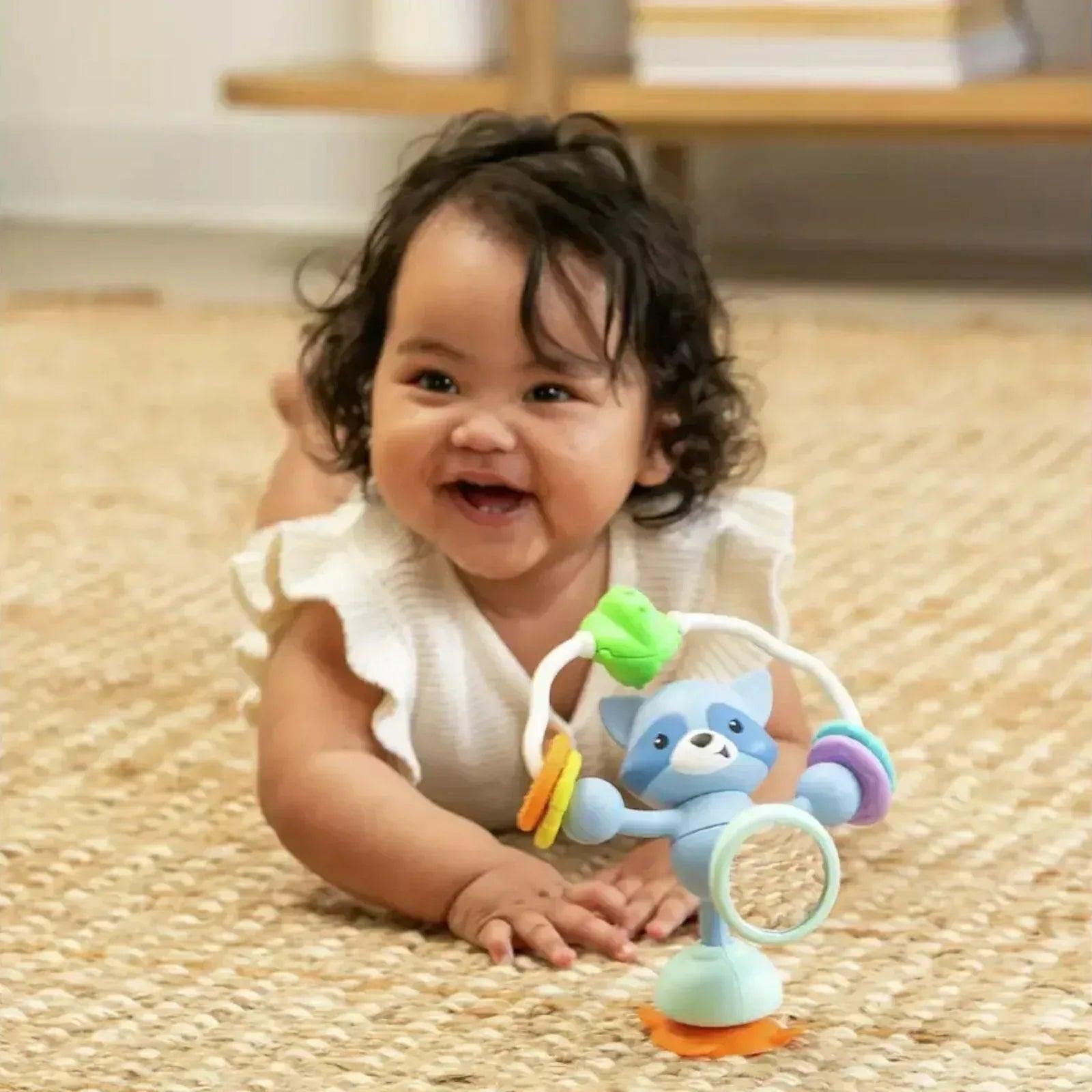 Infantino Stick & Spin High Chair Pal - Racoon