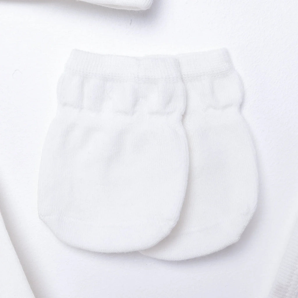 Aziz Bebe Suzene Embroidered 5 Piece Newborn Starter Set - Ecru