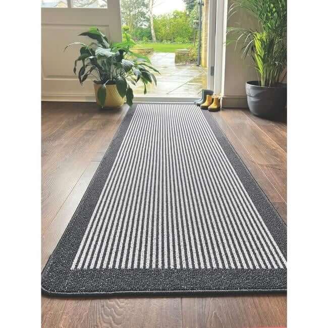 Washable Mat and Runners Stripe Design