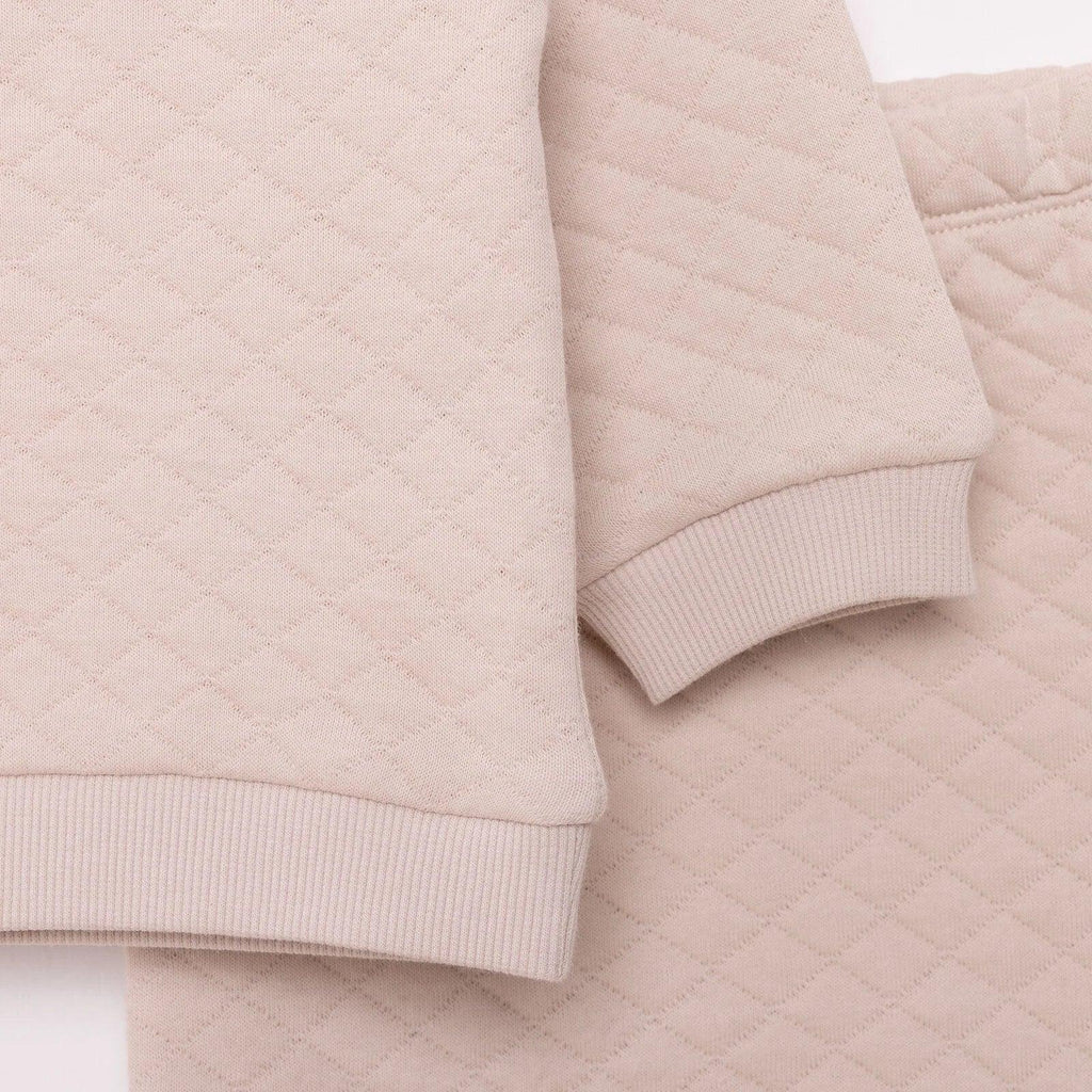 HelloBaby Newborn Quilted Sweatshirt-Footed Bottom - Grey - Bobobiy