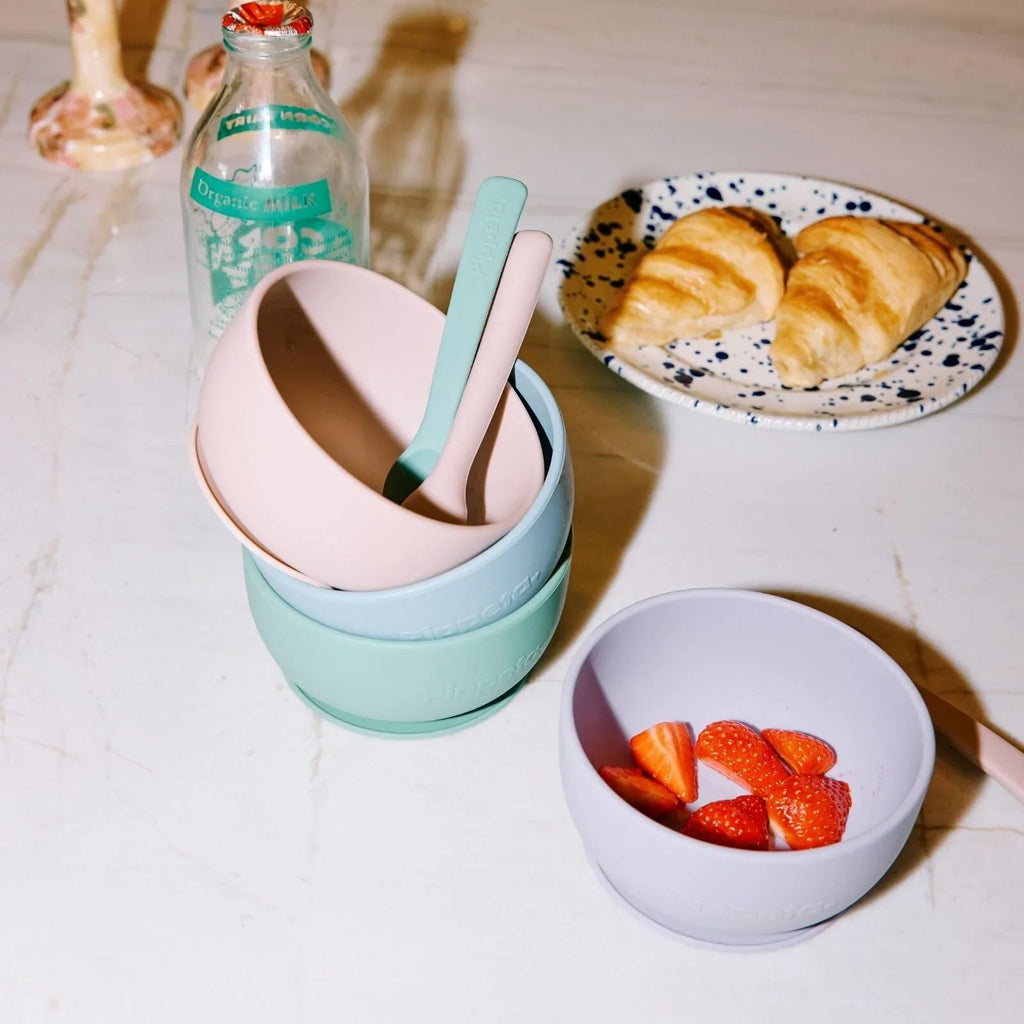 Pippeta Silicone Suction Bowl - Sea Salt