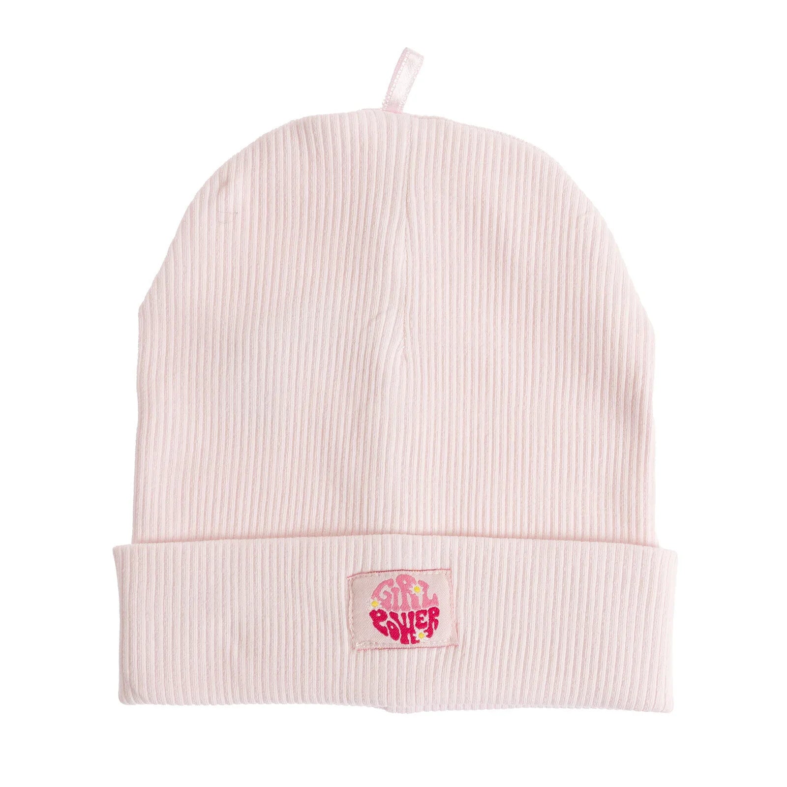 Little Plane Girl Beanie - Light Pink