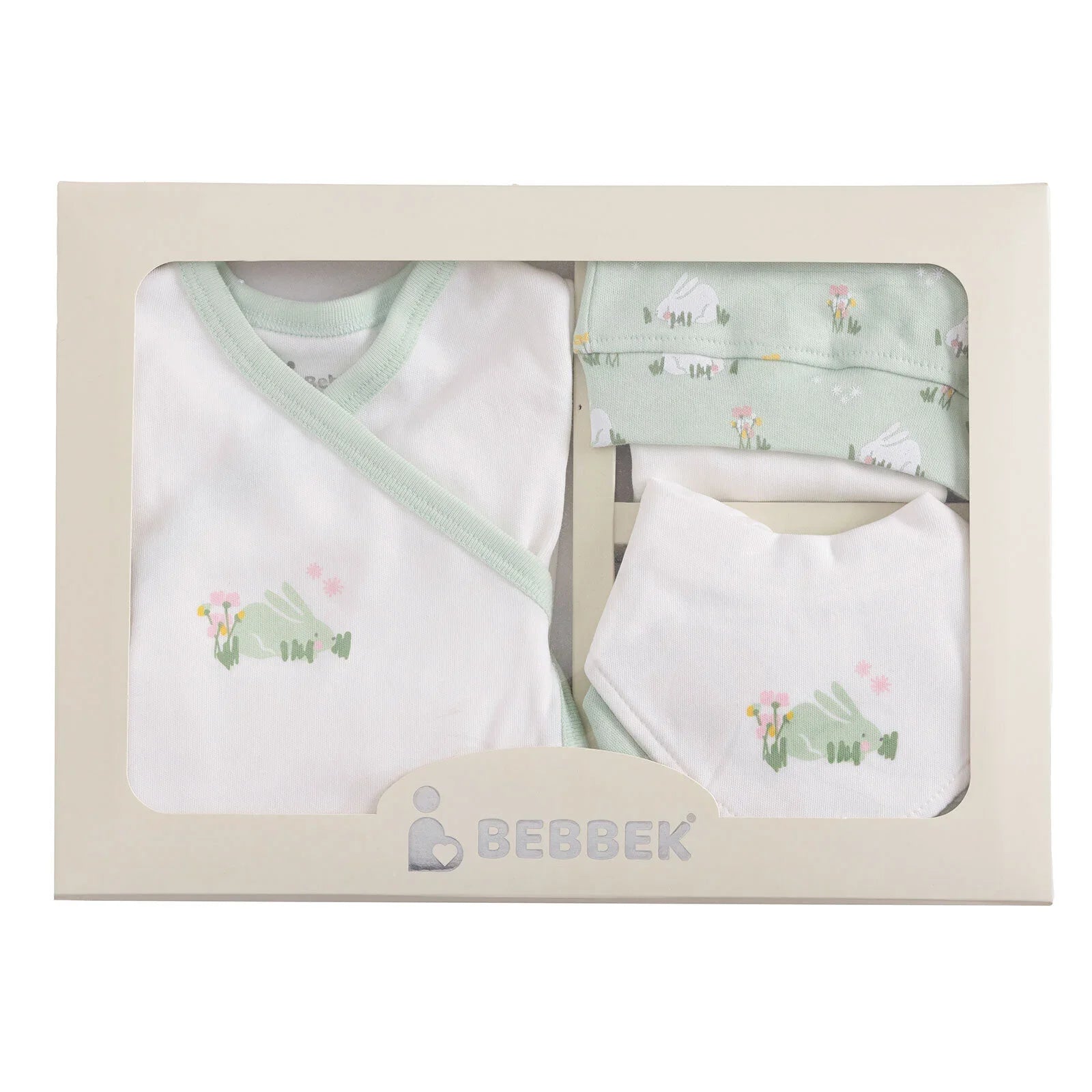 Bebbek Girl Newborn Gift Set 5 pcs - Green