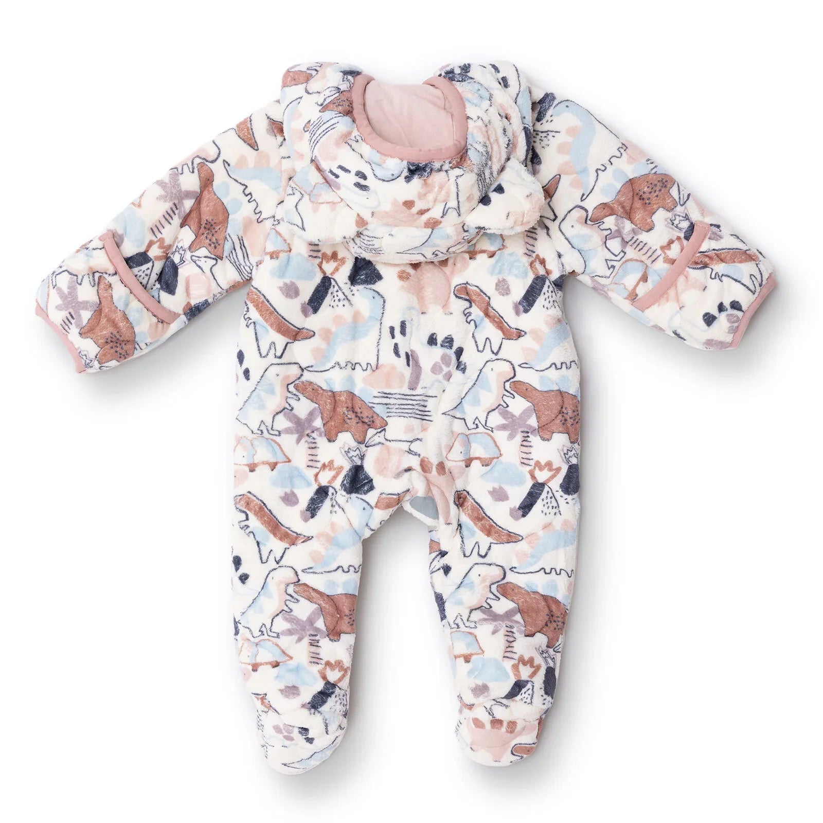 Midimod Newborn Welsoft Footed Jumpsuit - Ecru