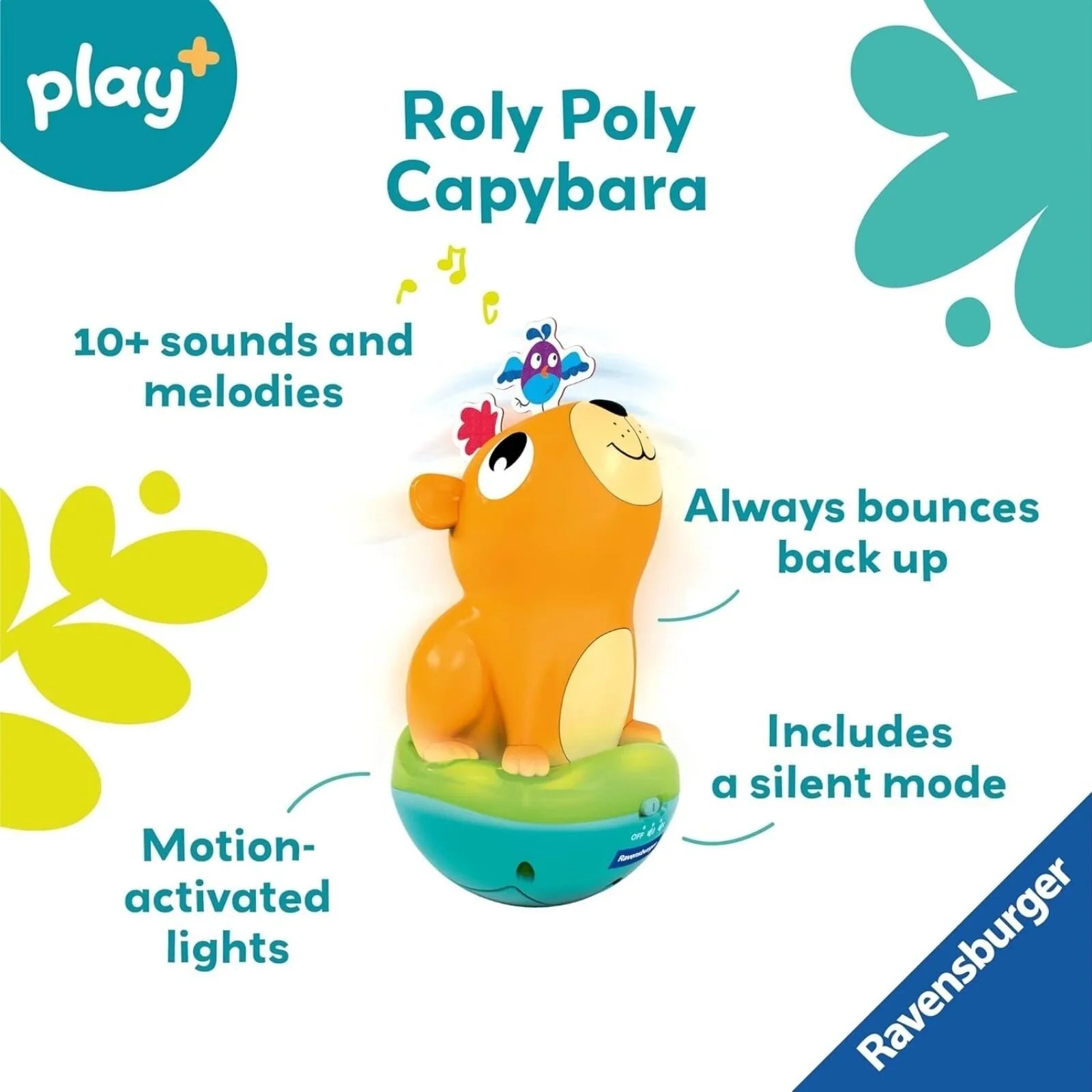 Play+ Push & Listen Roly Poly Capybara