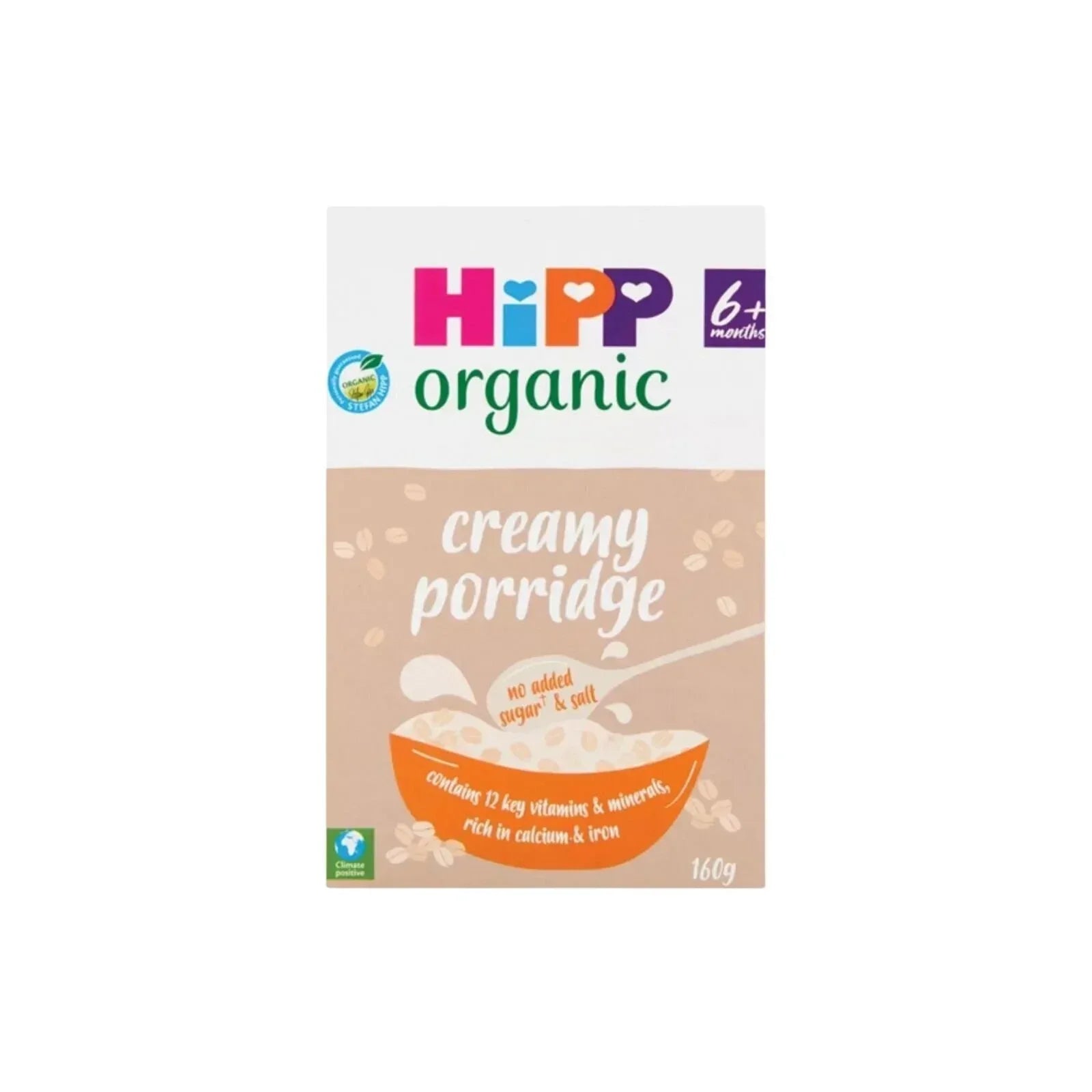 HiPP Organic Creamy Porridge Baby Cereal 6+ months 160g - Bobobiy