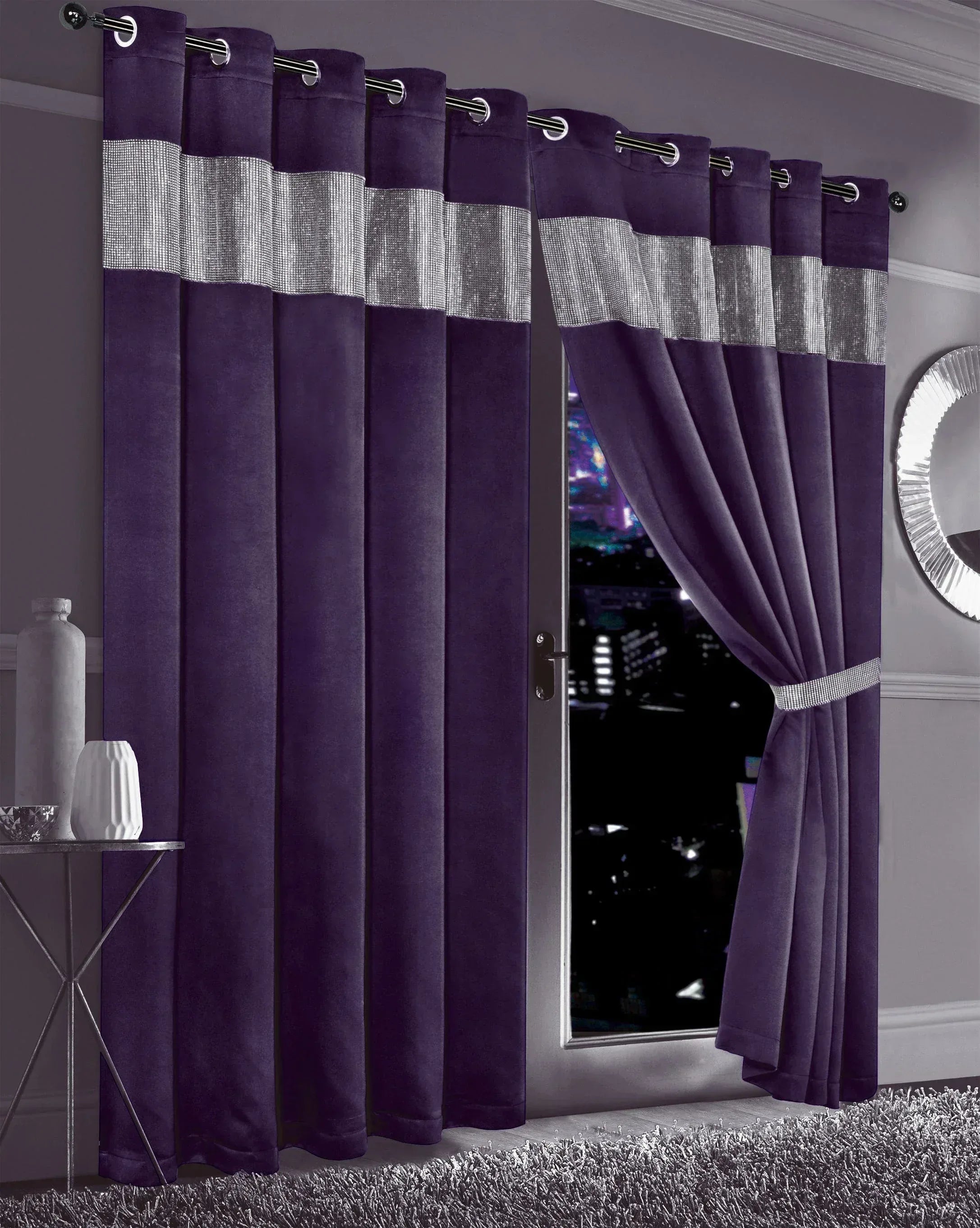 diamante-blackout-curtains-with-glitz-detailing-room-darkening-eyelet-ring-top-thermal-insulation-multiple-colors-and-sizes-by-olivia-rocco-66-x-54-purple-curtain-830163296 - Bobobiy