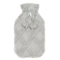 diamond-fleece-plush-hot-water-bottle-2l-with-pom-poms-for-ultimate-warmth-and-comfort-natural-rubber-uk-safe-tested-ideal-gift-for-adults-kids-by-olivia-rocco-grey-hot-water-bottle-6 - Bobobiy