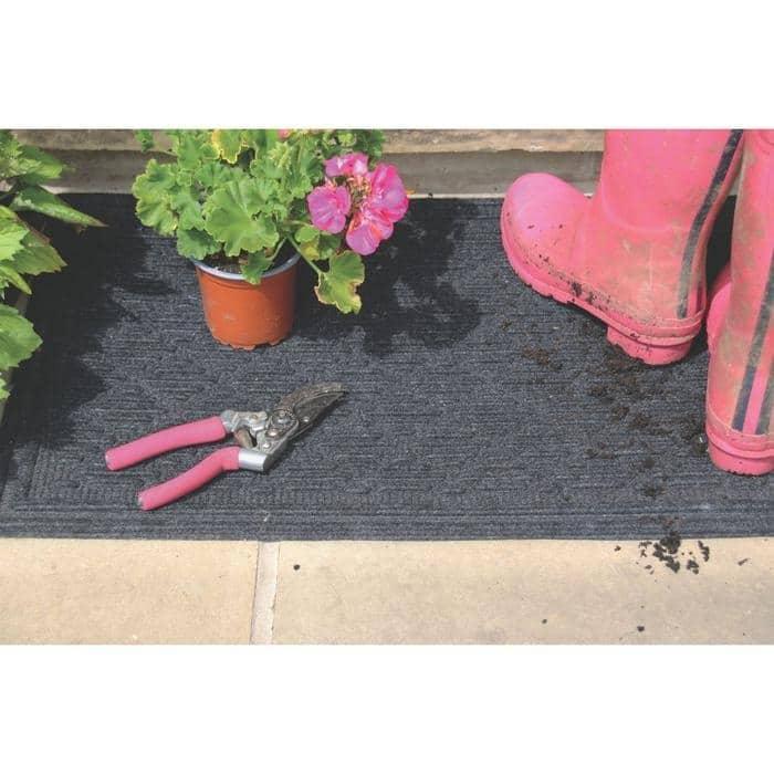 diamond-grey-outdoor-mat-2 - Bobobiy
