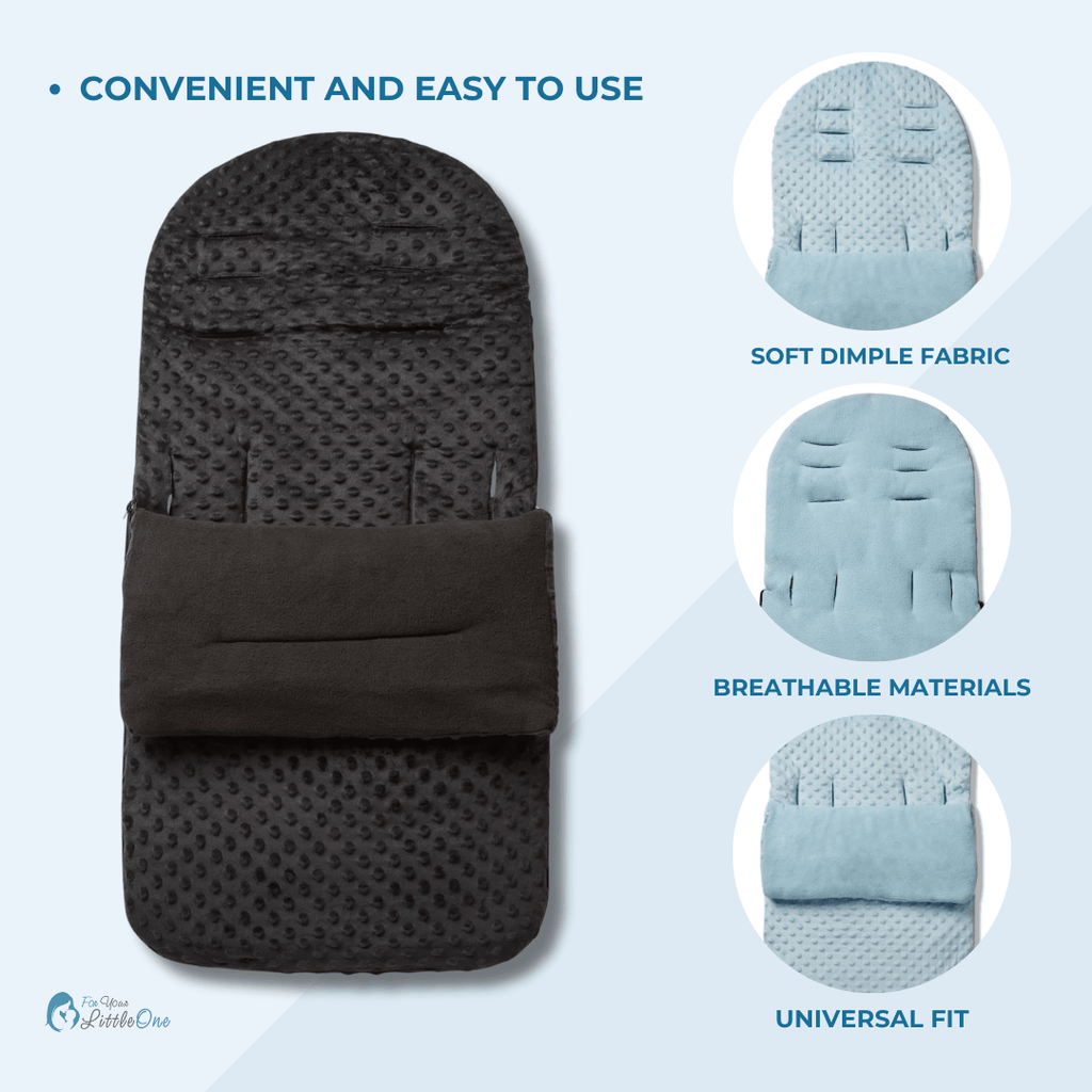 Universal Dimple Footmuff / Cosy Toes - Fits All Pushchairs / Prams & Buggies