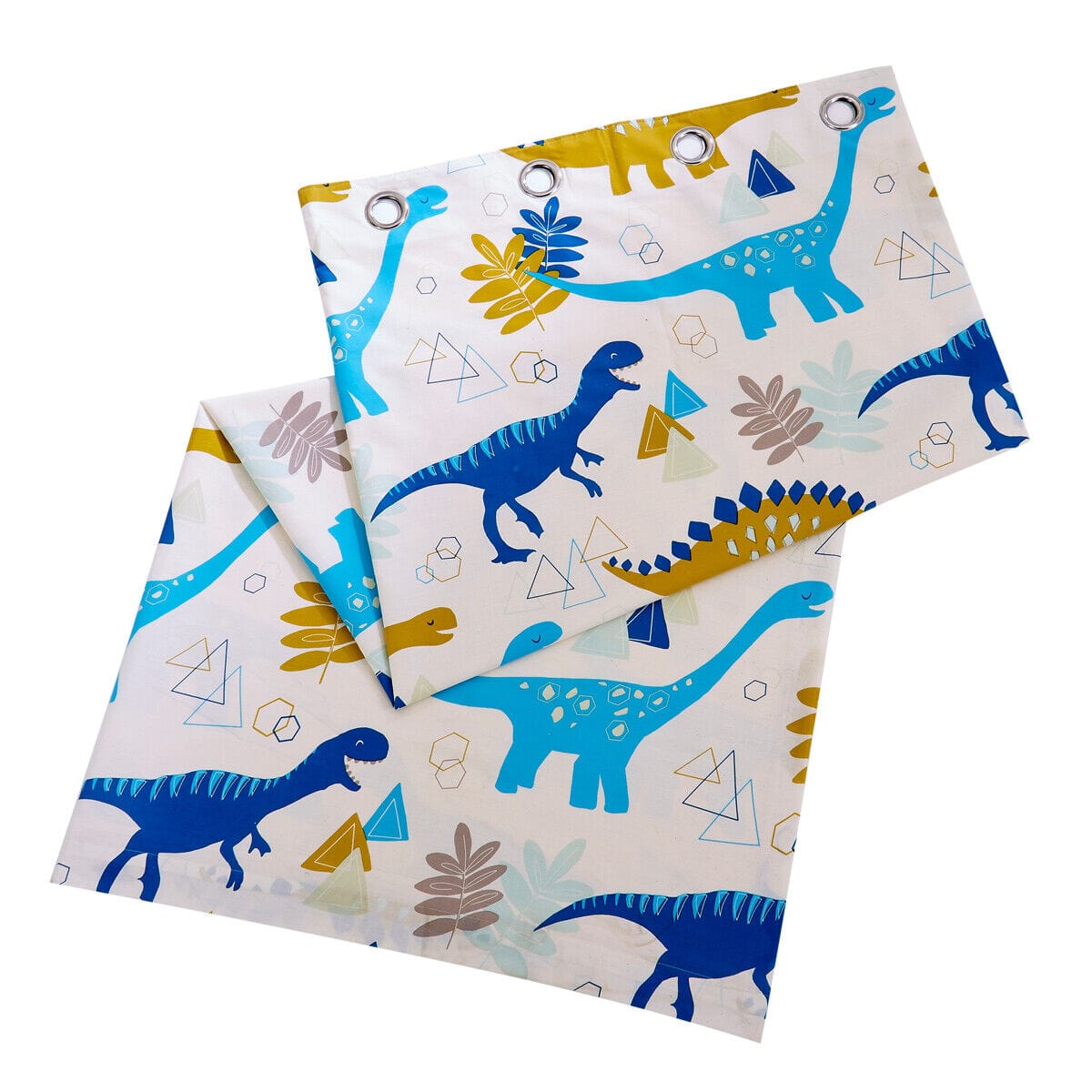 Dinosaur Kids Bedding Set Soft Cotton Blend Duvet Cover with Pillowcases & Optional Curtains for Boys and Girls Single and Double Sizes