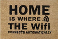 Doormat 60cm x 40cm - 'Home Is Where The WiFi Connects Automatically'