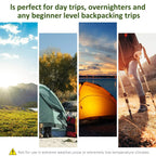 Green camping tent with open mesh window shown in an outdoor setting.