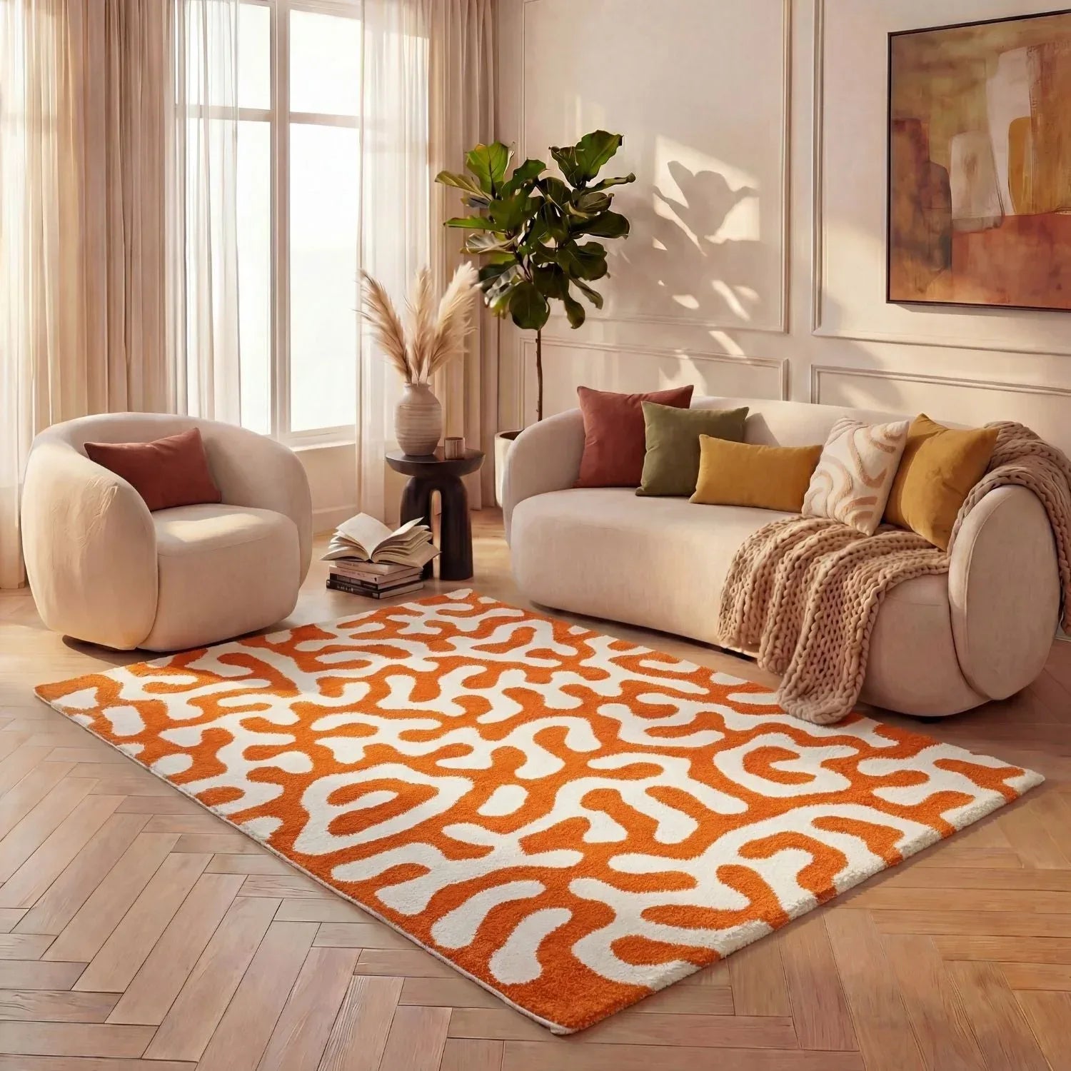 doodle_orange_white - Bobobiy