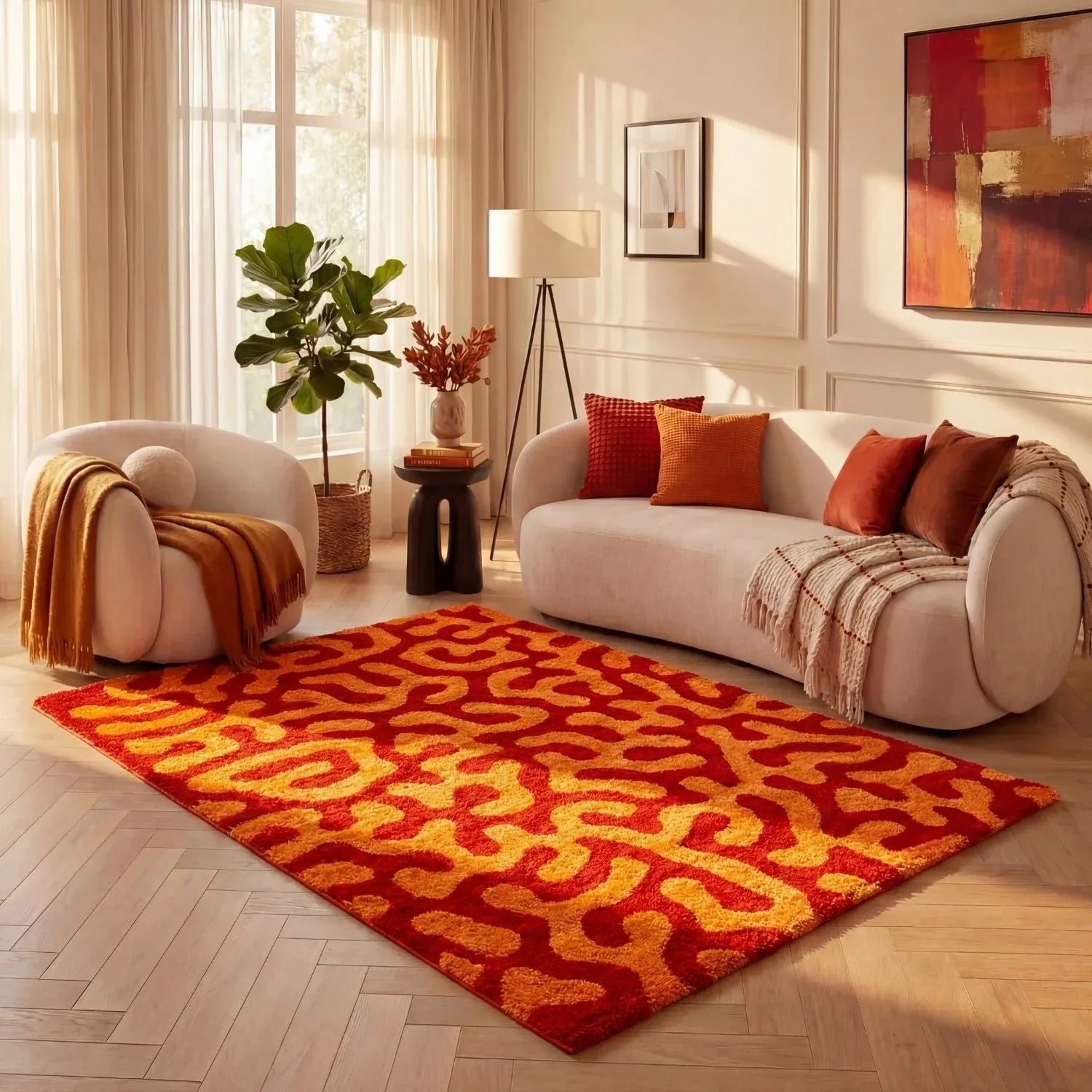 doodle_red_orange - Bobobiy
