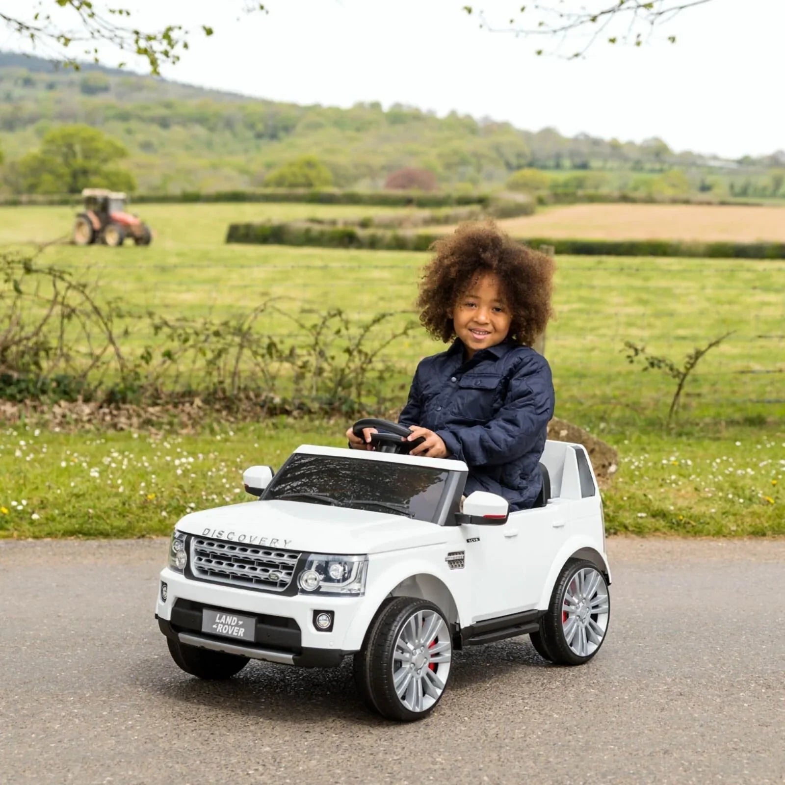 Xootz Landrover Discovery 12V Ride On Lithium - White