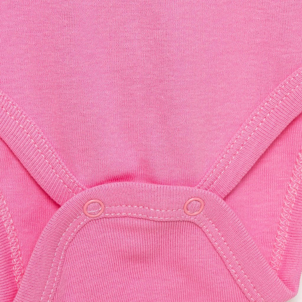HelloBaby Baby Girl Long Sleeve Bodysuit 2pcs - Pink