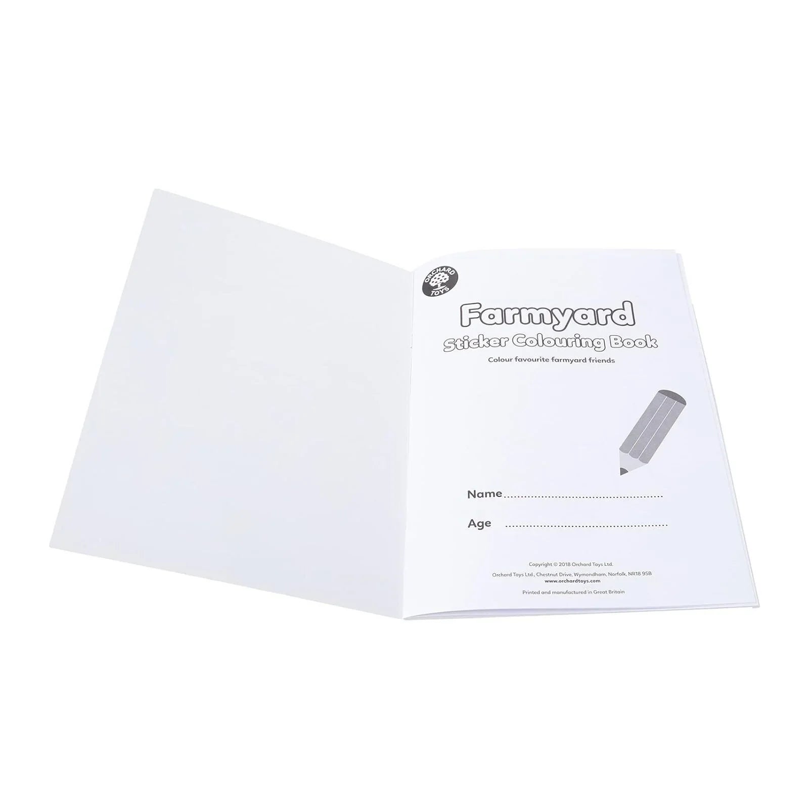 Orchard Toys Farmyard Colouring Book