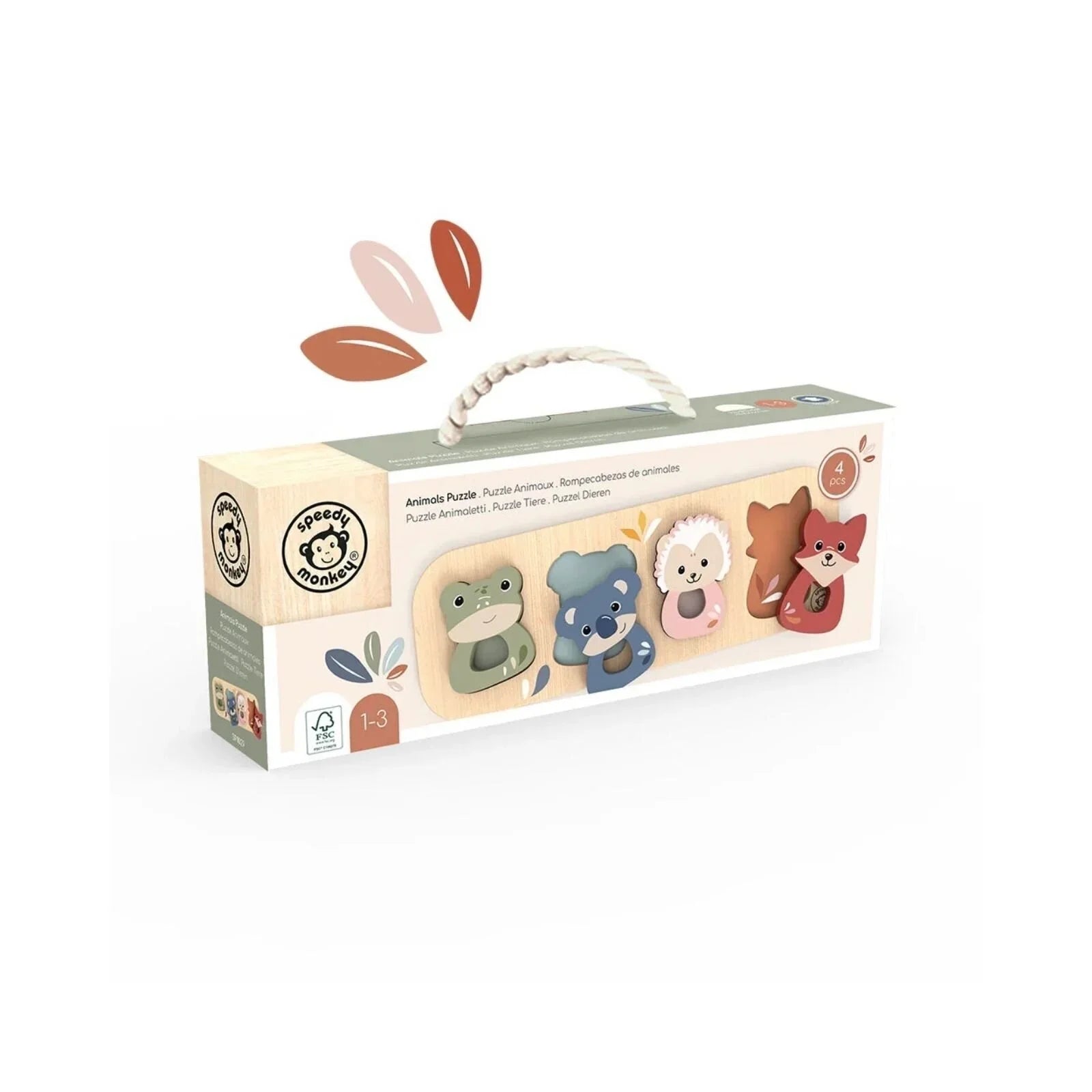 Speedy Monkey Animals Puzzle