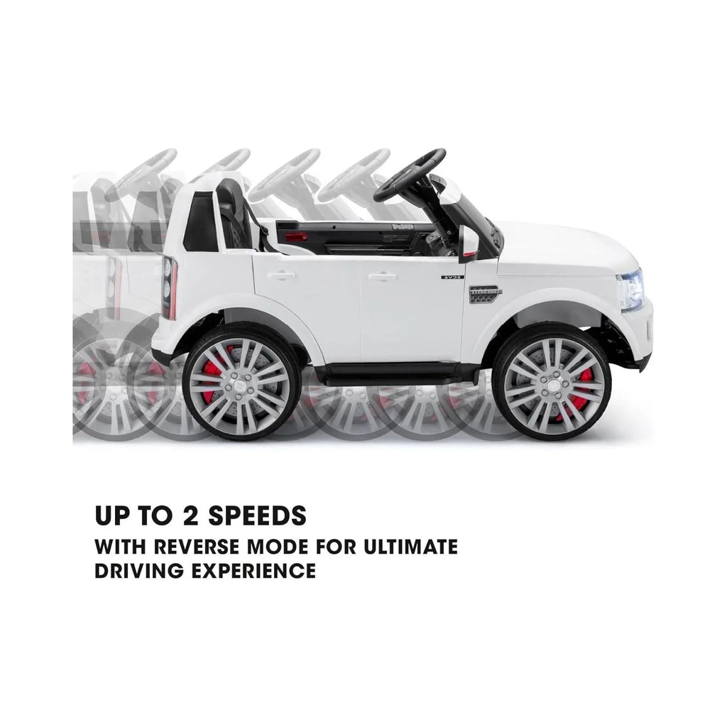 Xootz Landrover Discovery 12V Ride On Lithium - White