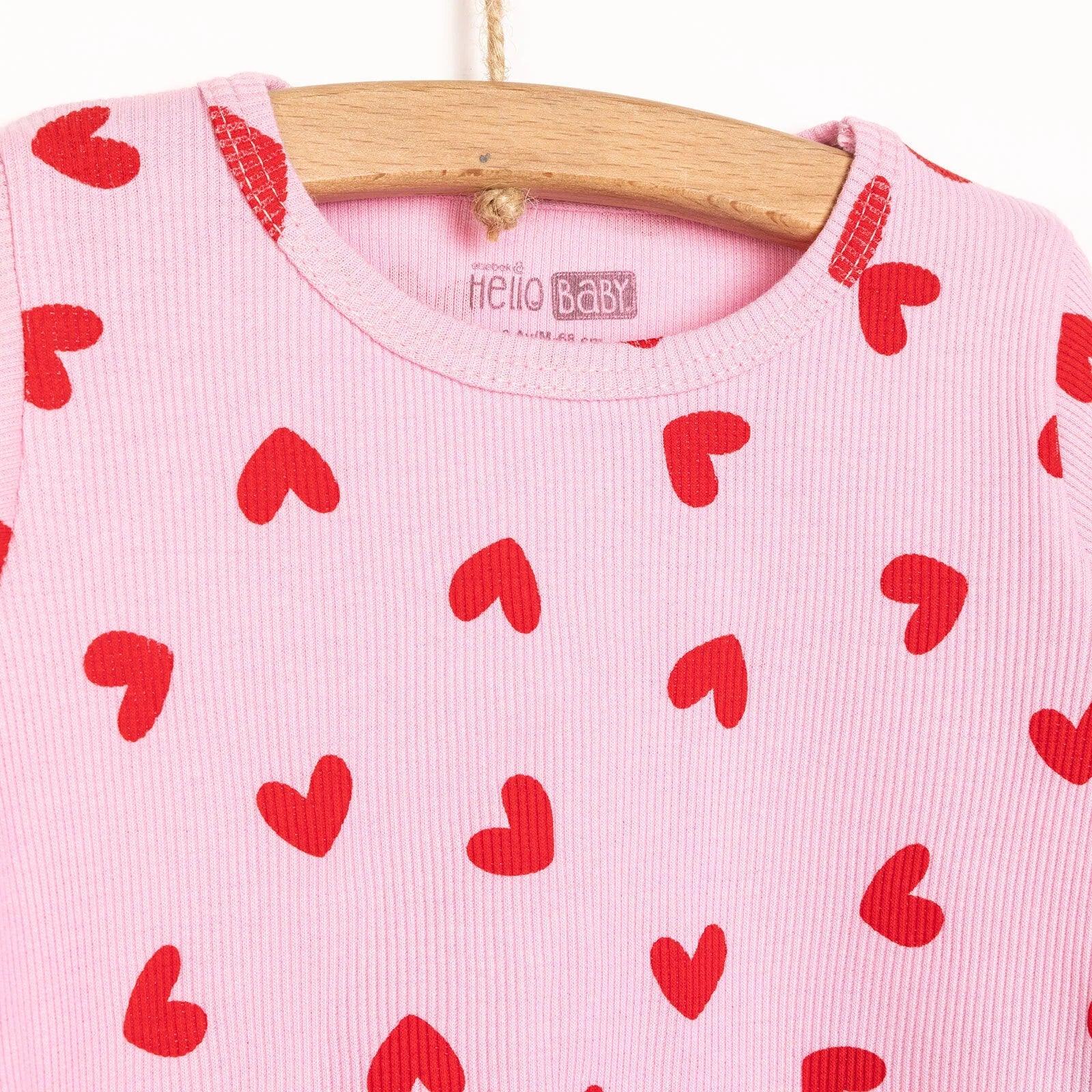 HelloBaaby Baby Girl Long sleeve Pyjamas Set - Pink - Bobobiy