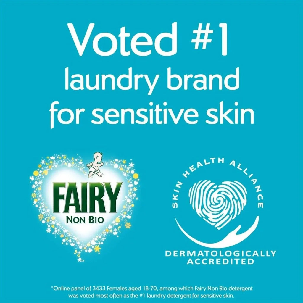 Fairy Non Bio Liquid for Sensitive Skin 78 Washes - Bobobiy