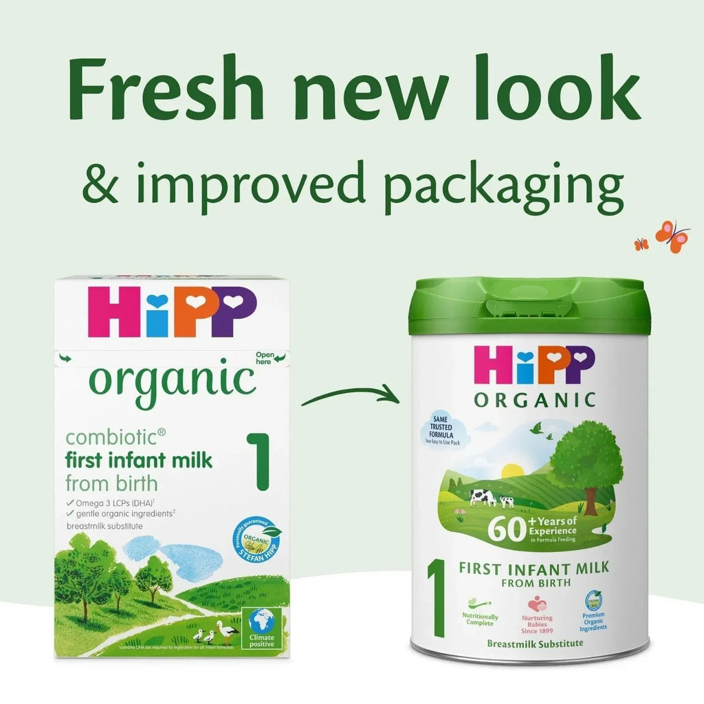 HiPP Organic 1 First Infant Baby Milk Formula from Birth 800g - Bobobiy