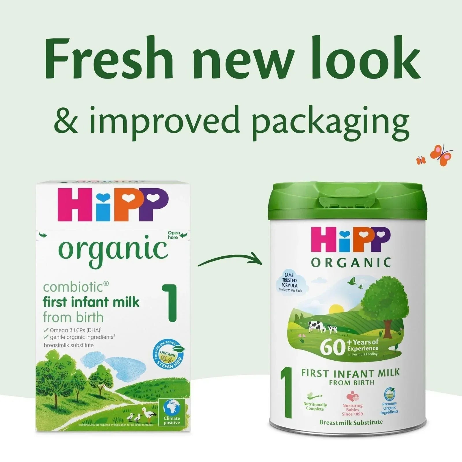 HiPP Organic 1 First Infant Baby Milk Formula from Birth 800g - Bobobiy