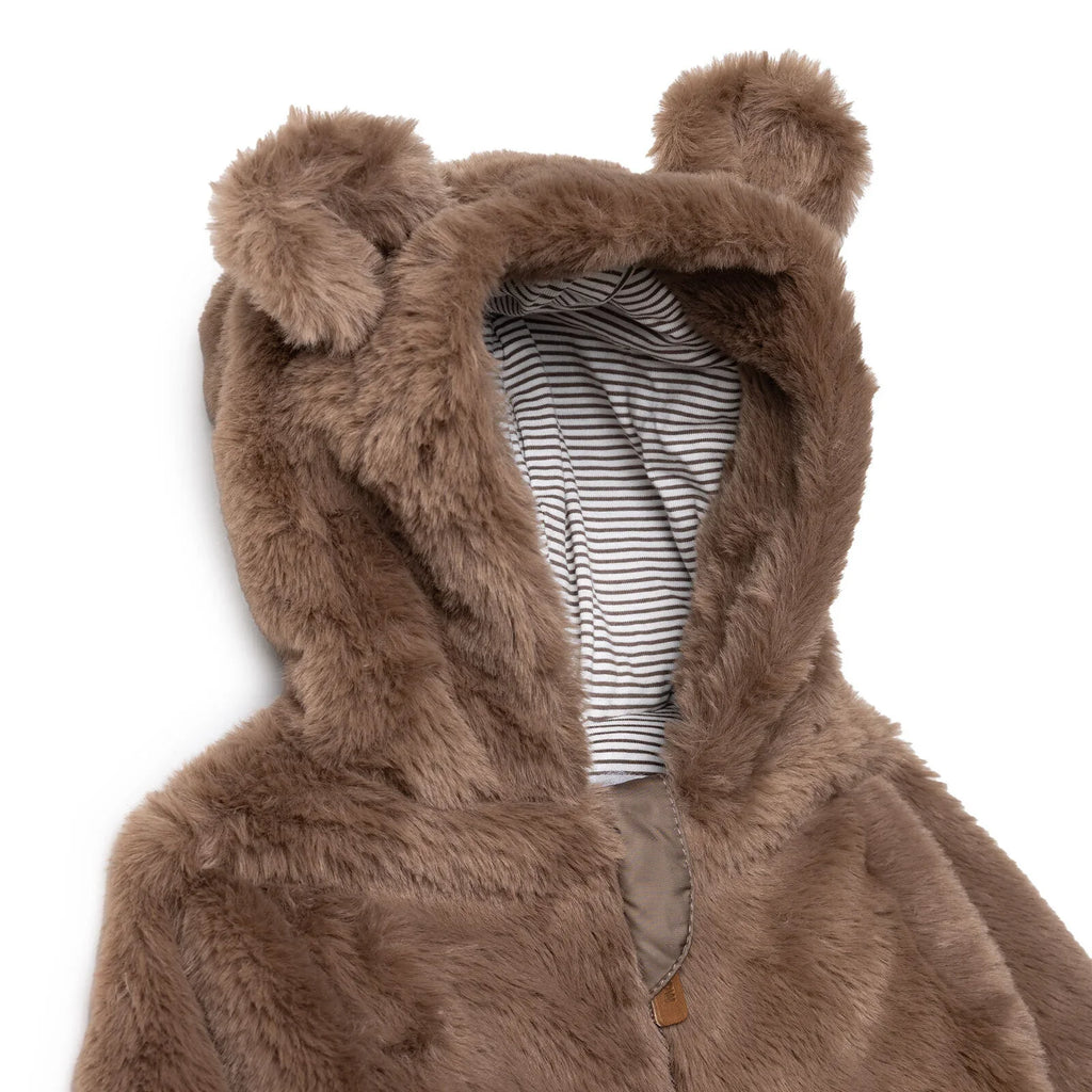 Midimod Newborn Welsoft Footed Jumpsuit - Brown