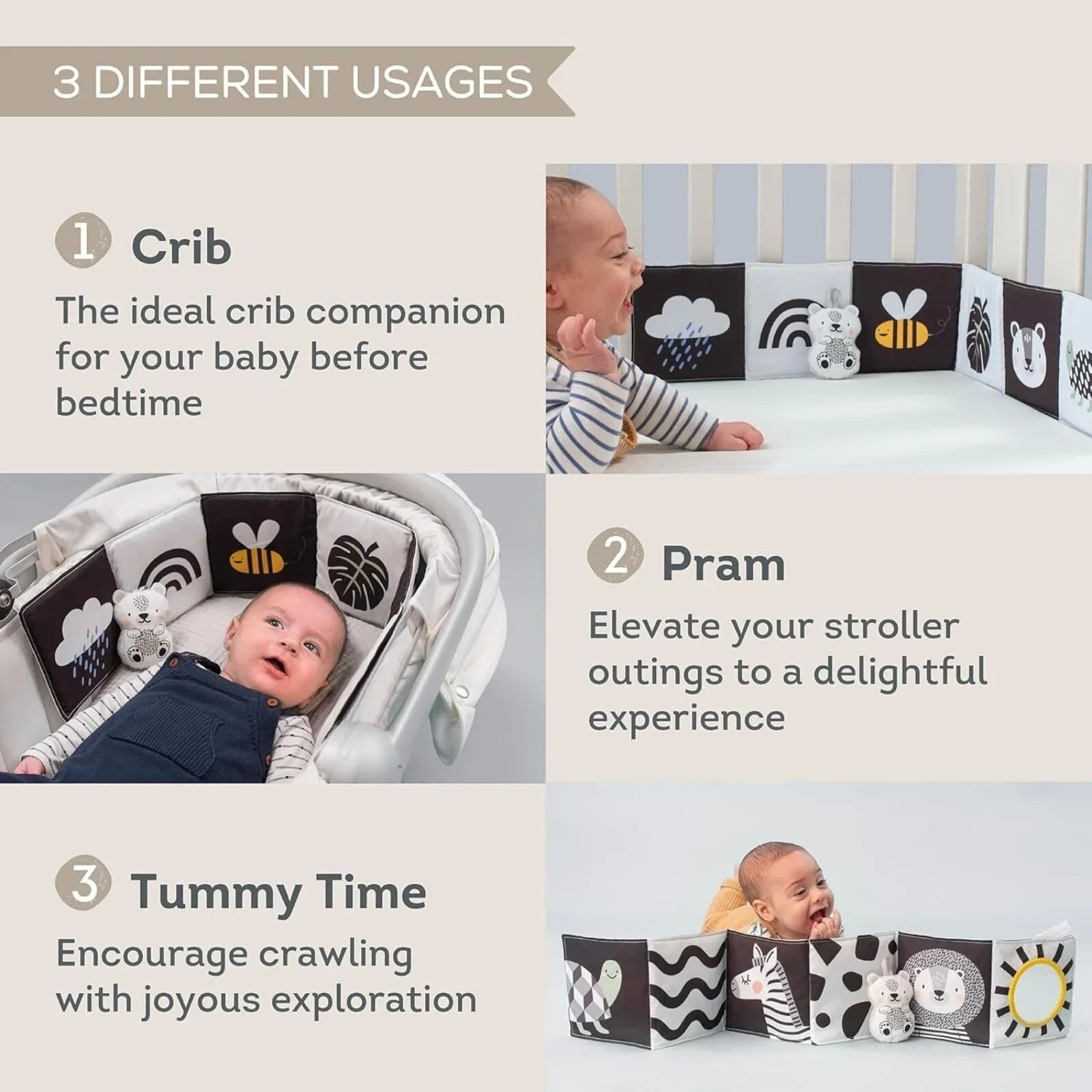 Taf Toys Savannah Black & White Book