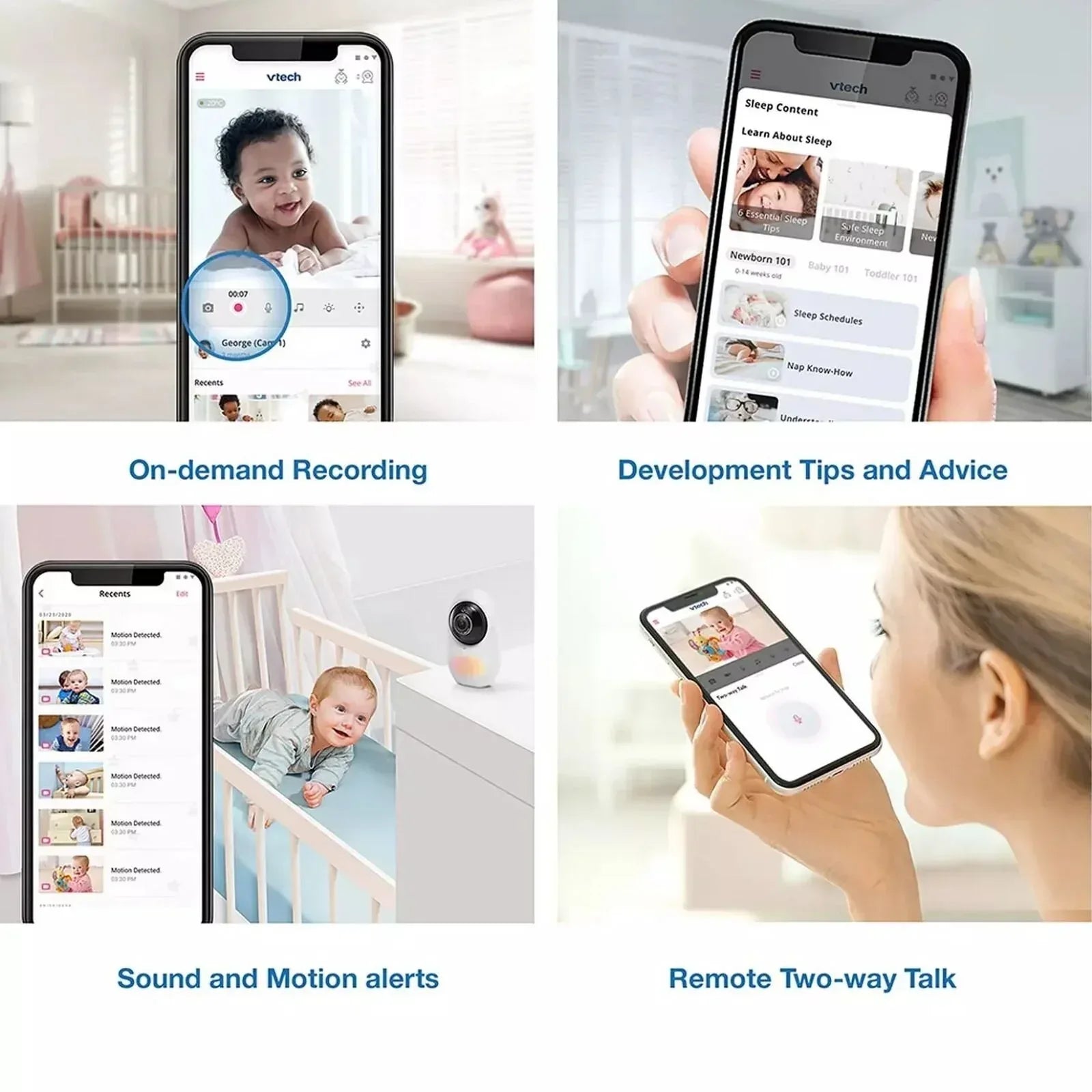 VTech RM2751 2.8" Smart Wi-Fi Baby Monitor - Bobobiy