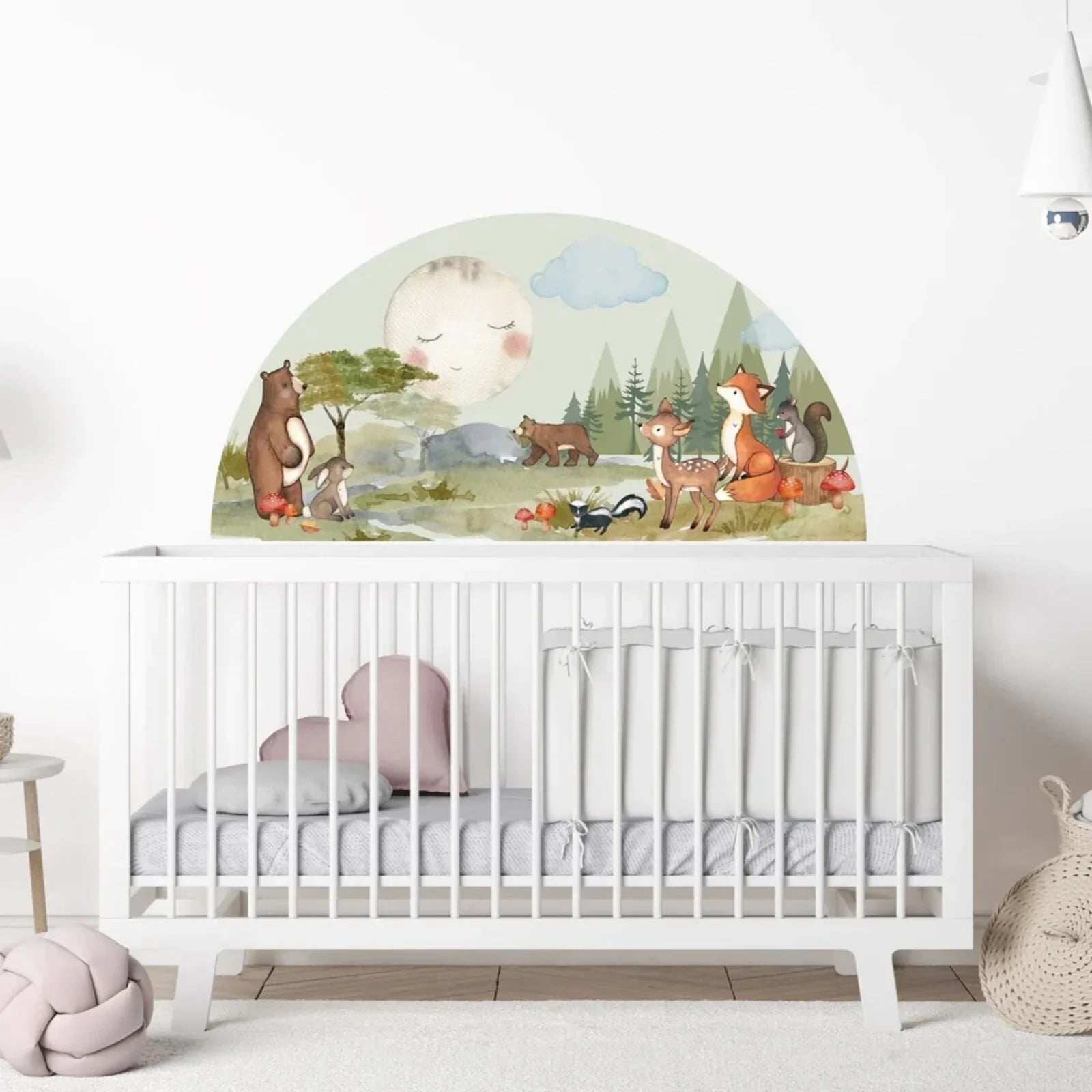 Live Vida Woodland Semi-Circle Wall Sticker