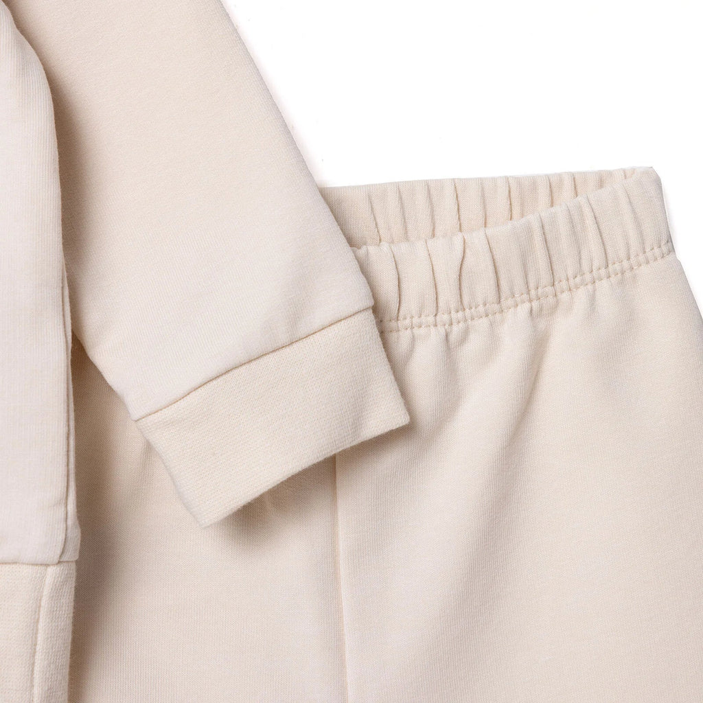 HelloBaby Newborn Sweatshirt-Footless Bottom - Beige