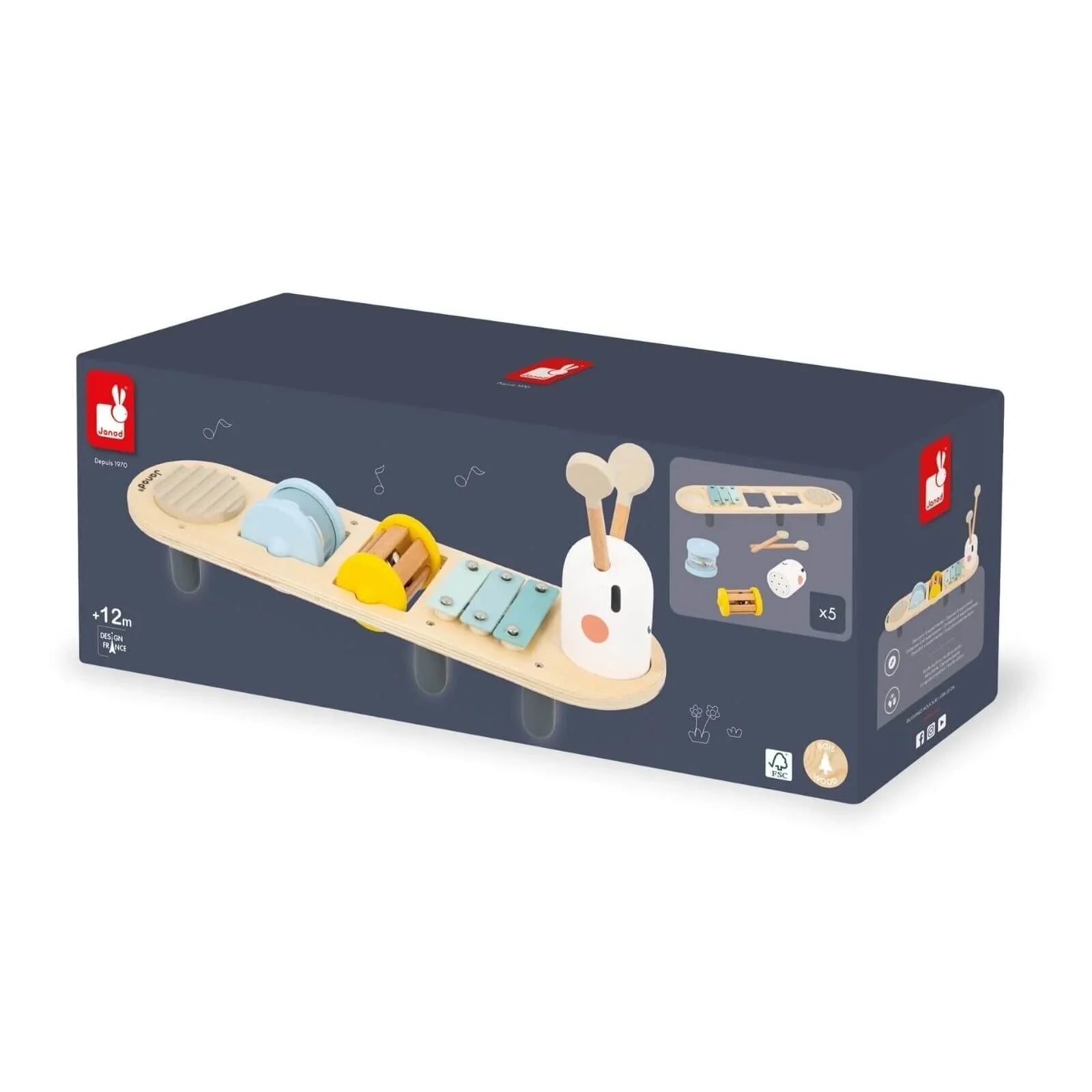 Janod Sweet Cocoon Caterpillar Sound Awakening Stand