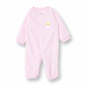 HelloBaby Newborn Velvet Footlesss Jumpsuit - Light Pink