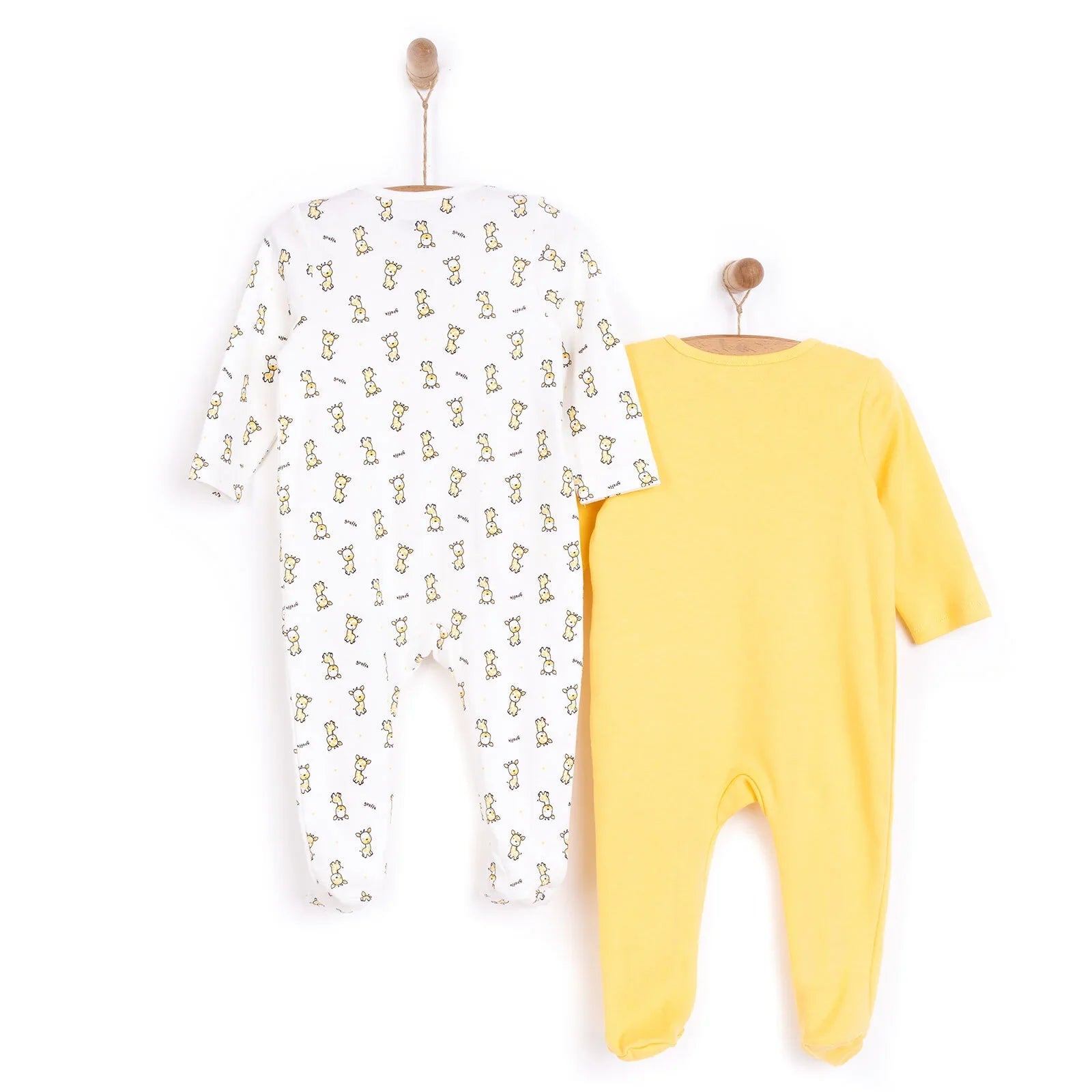 HelloBaby Newborn Boy Footed Jumpsuit - Yellow