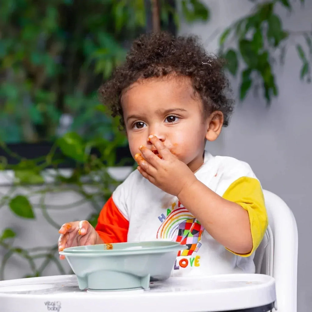 Vital Baby Nourish Power Suction Bowl - Natural Moss - Bobobiy