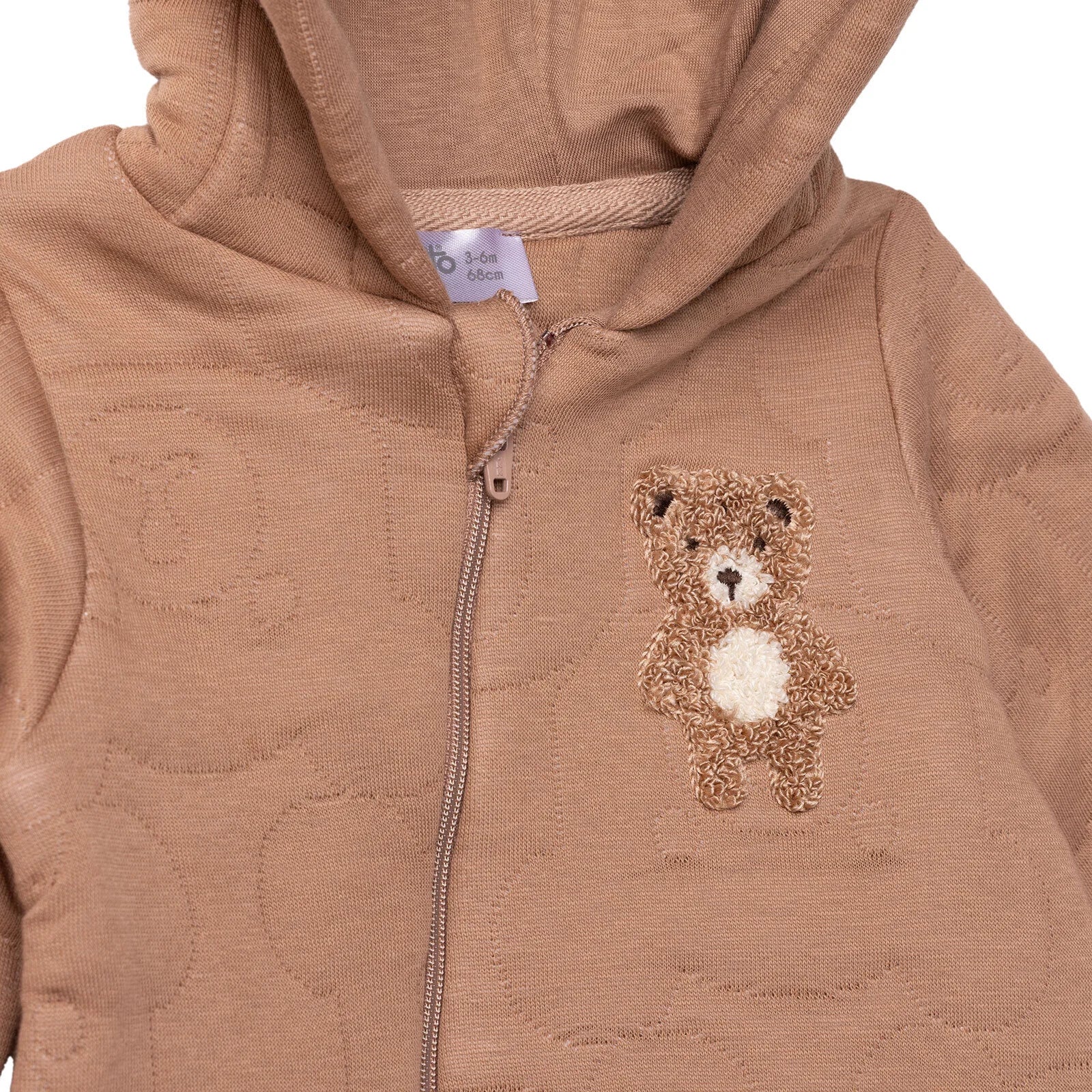 Bebetto Newborn Footless Jumpsuit - Brown