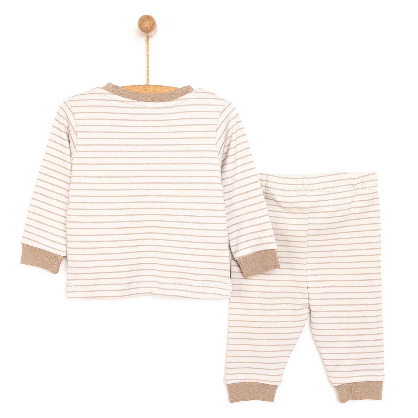 HelloBaby Boy Long Sleeve Pyjamas Set - Beige