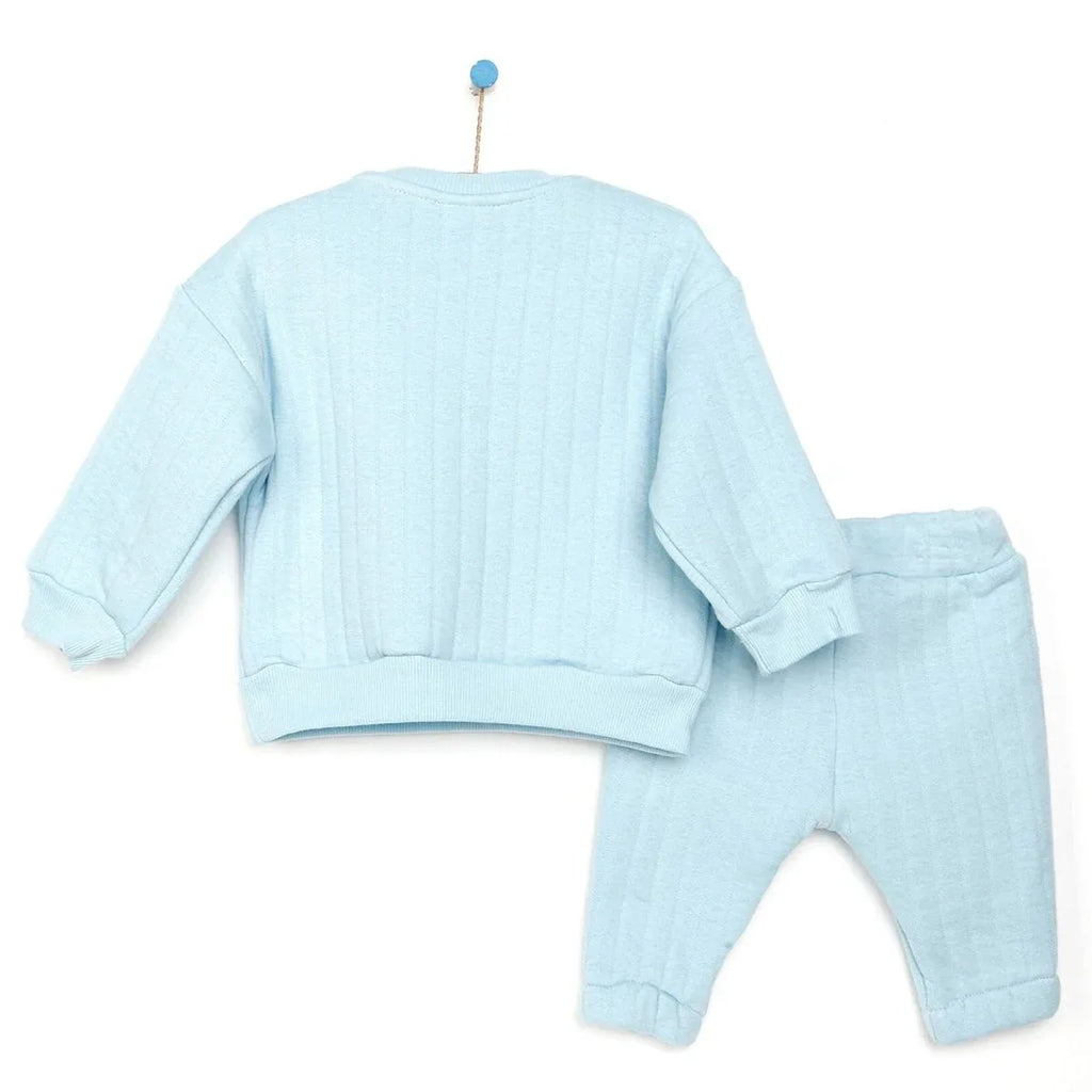 Tuffy Sweatshirt- Footless Bottom - Light Blue - Bobobiy