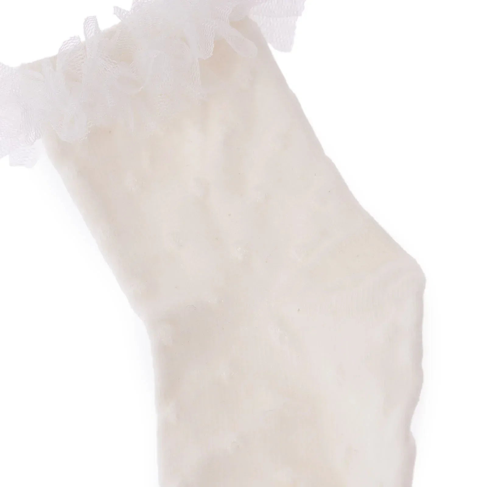 HelloBaby Girl Socks with Lace - White - Bobobiy