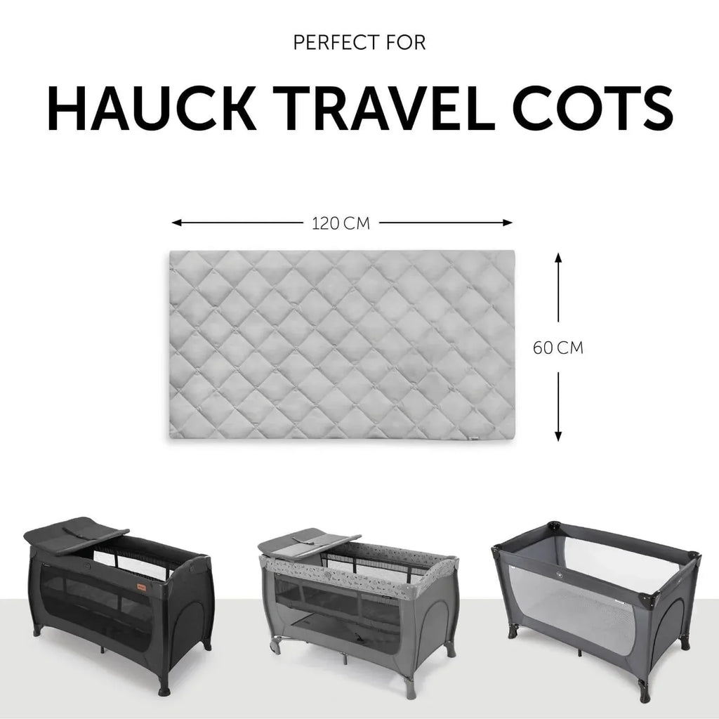 Hauck Bed Me Travel Cot Fitted Sheet 120x60 cm - Beige - Bobobiy