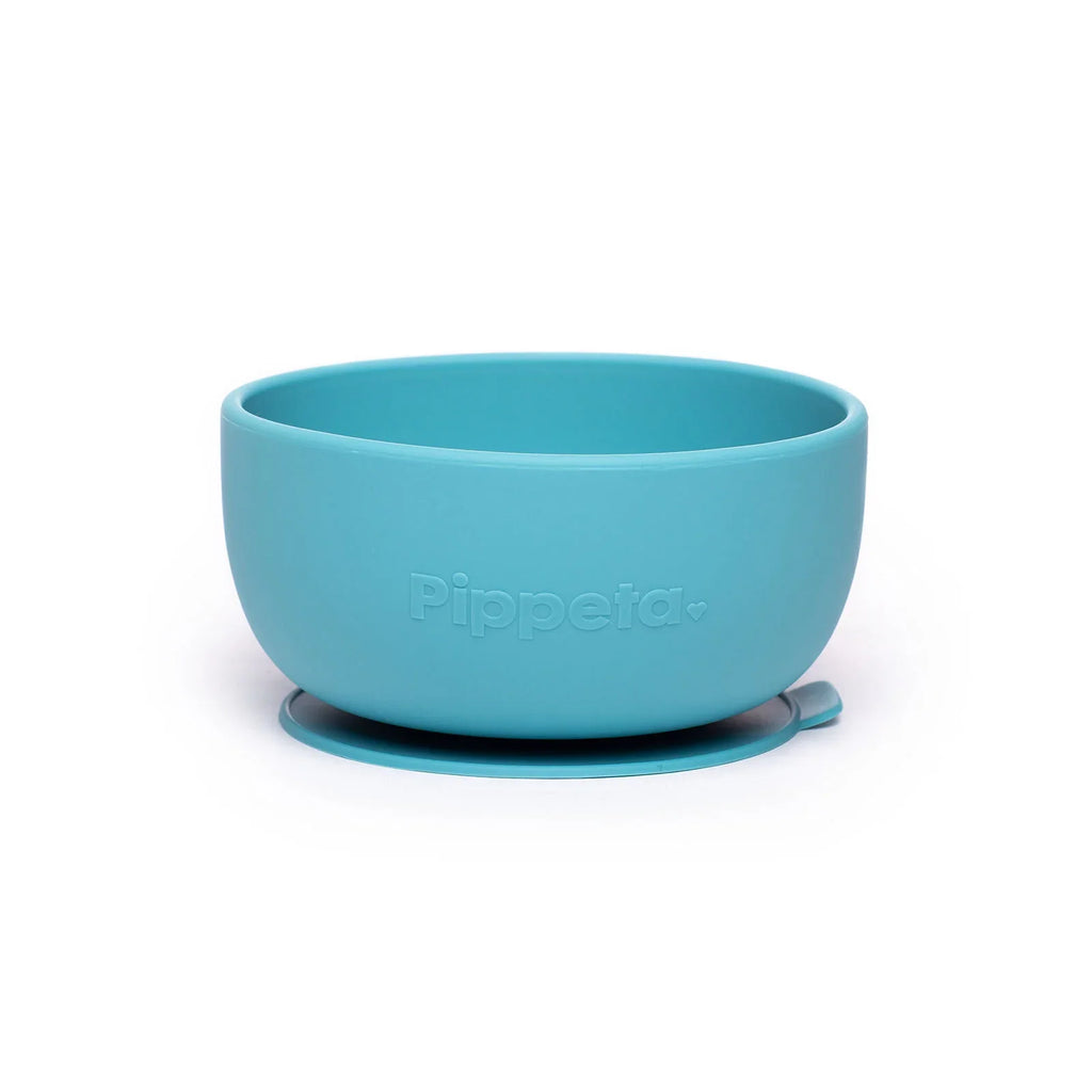 Pippeta Silicone Suction Bowl - Aqua Blue