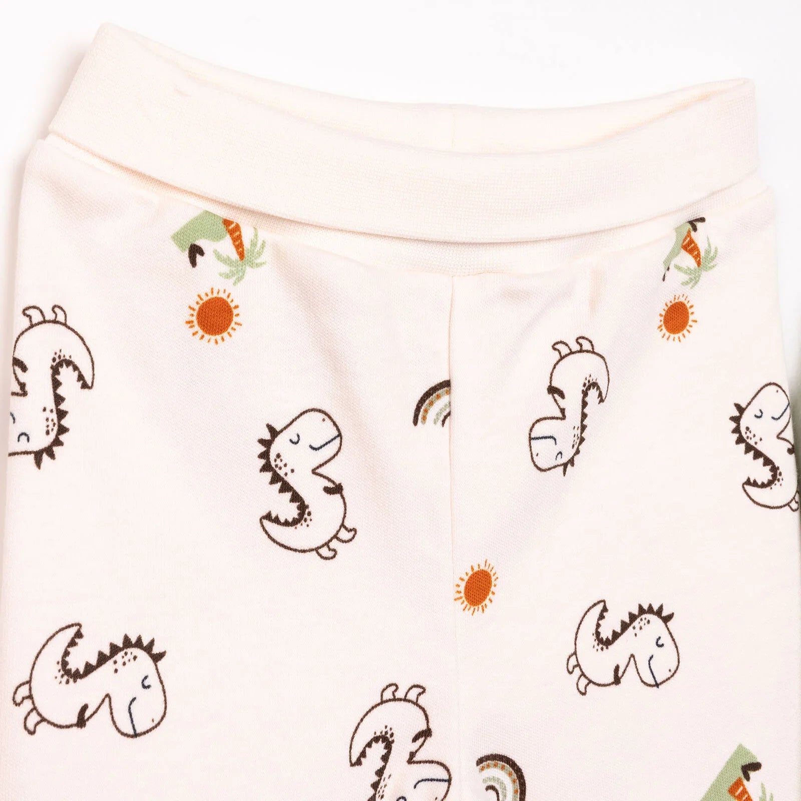 HelloBaby  Baby Boy 2 Pcs Footed Bottom - Beige