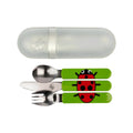 TUM TUM Travel Cutlery Set with Case - Ladybird - Bobobiy