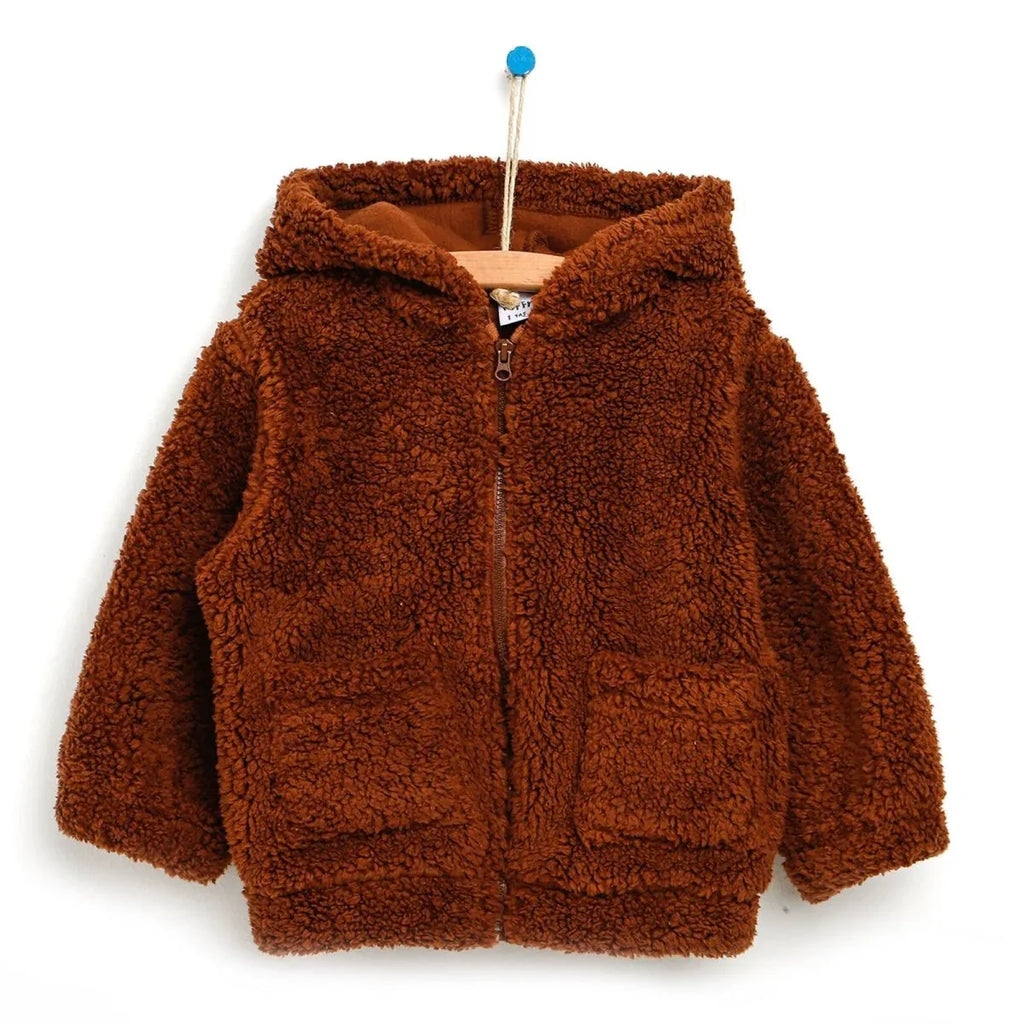 Tuffy Welsoft Plush Jacket - Brown - Bobobiy