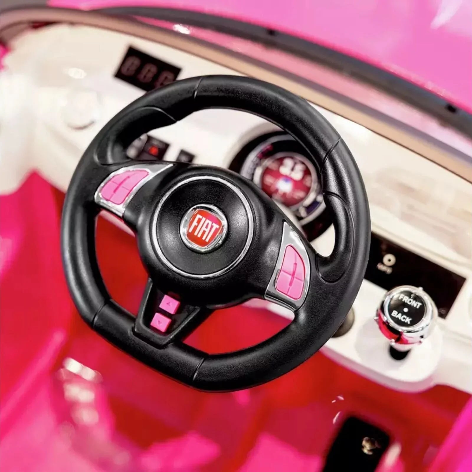 Xootz Fiat 500 12V Electric Ride On - Pink